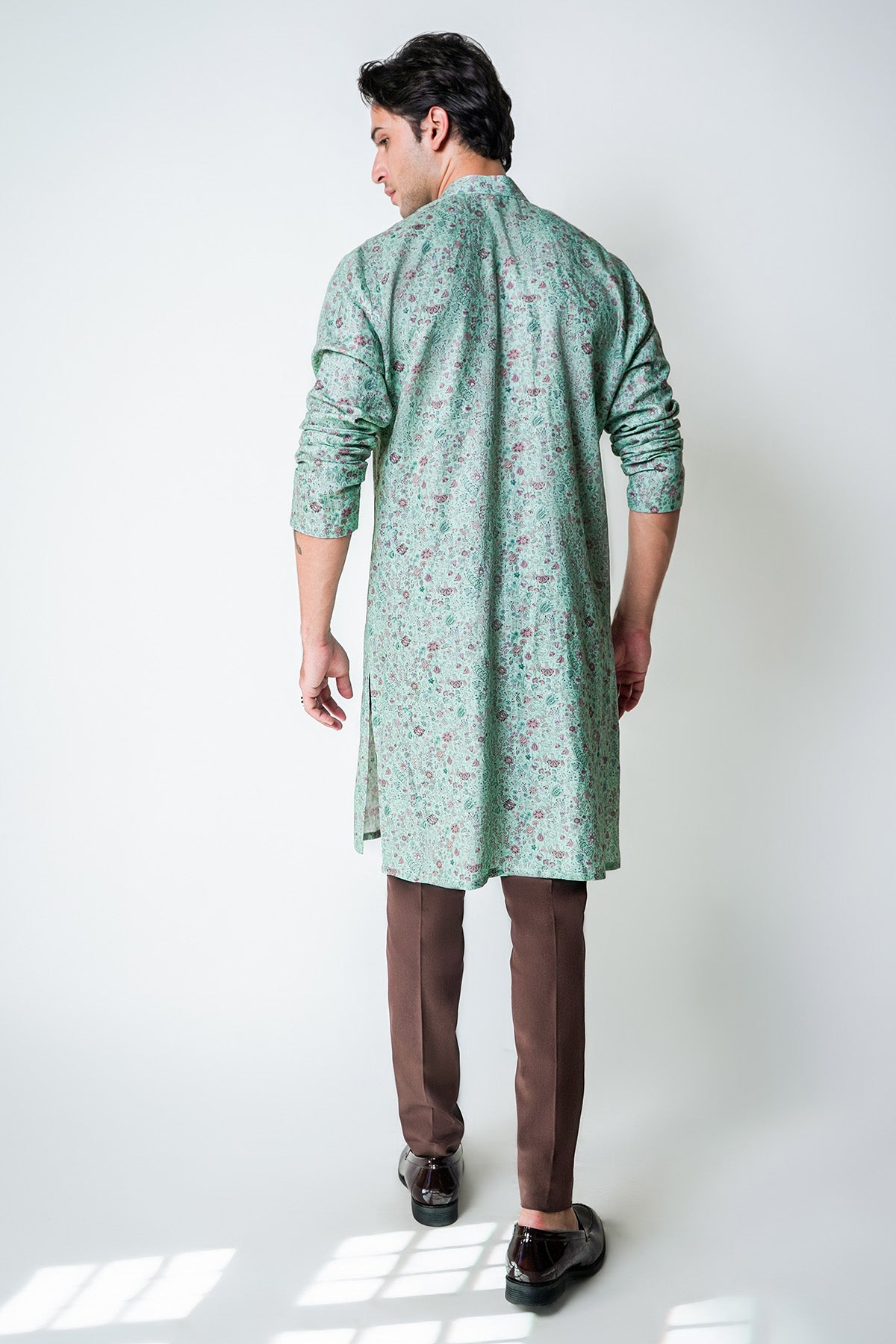Mint Green Printed Kurta Set