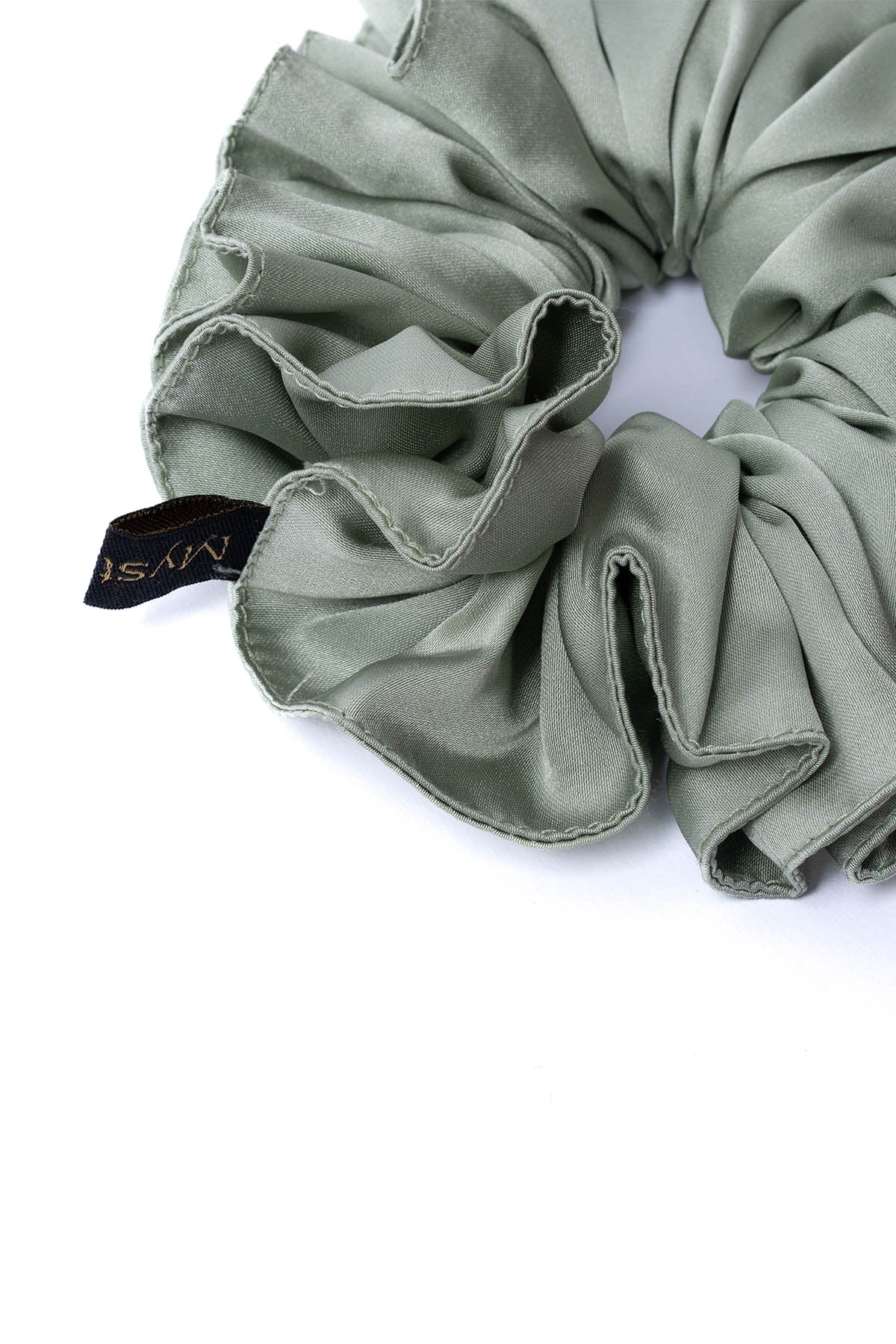 Mint Green Satin Scrunchie