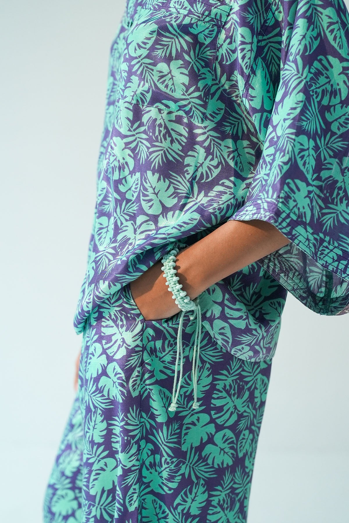 Mint Macrame Pattern Bracelet