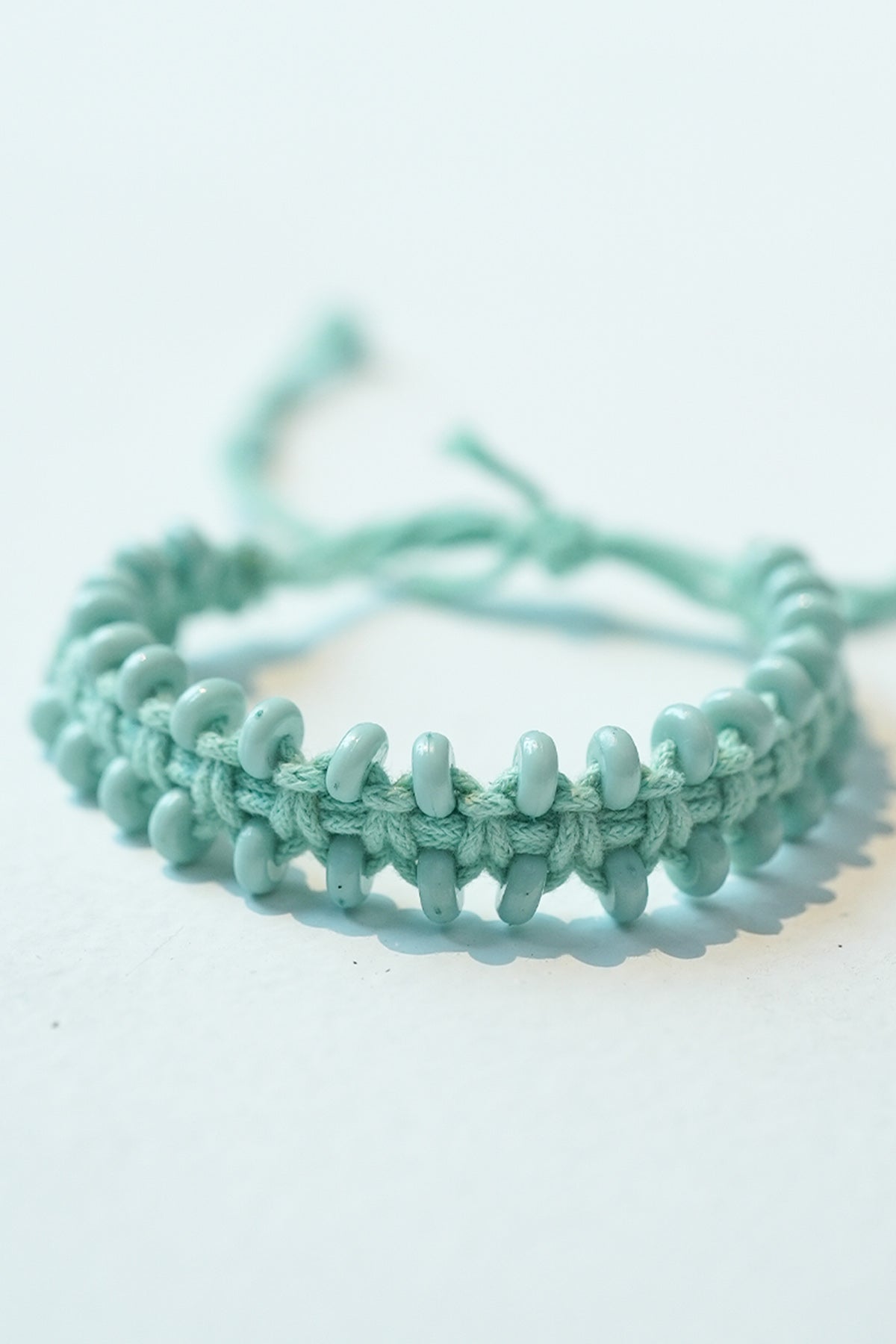 Buy Mint Macrame Pattern Bracelet by Beachbum for women online at ScrollnShops