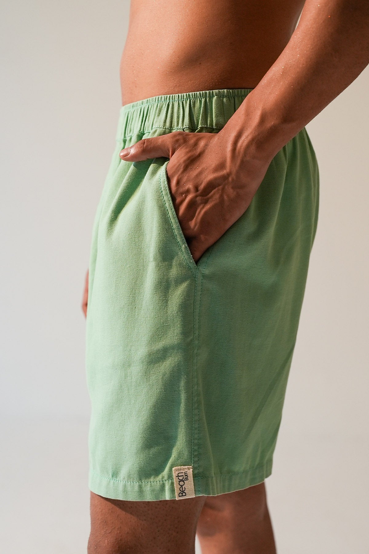 Buy Mint Marcha Cotton Canvas Shorts by Beachbum for men online at ScrollnShops