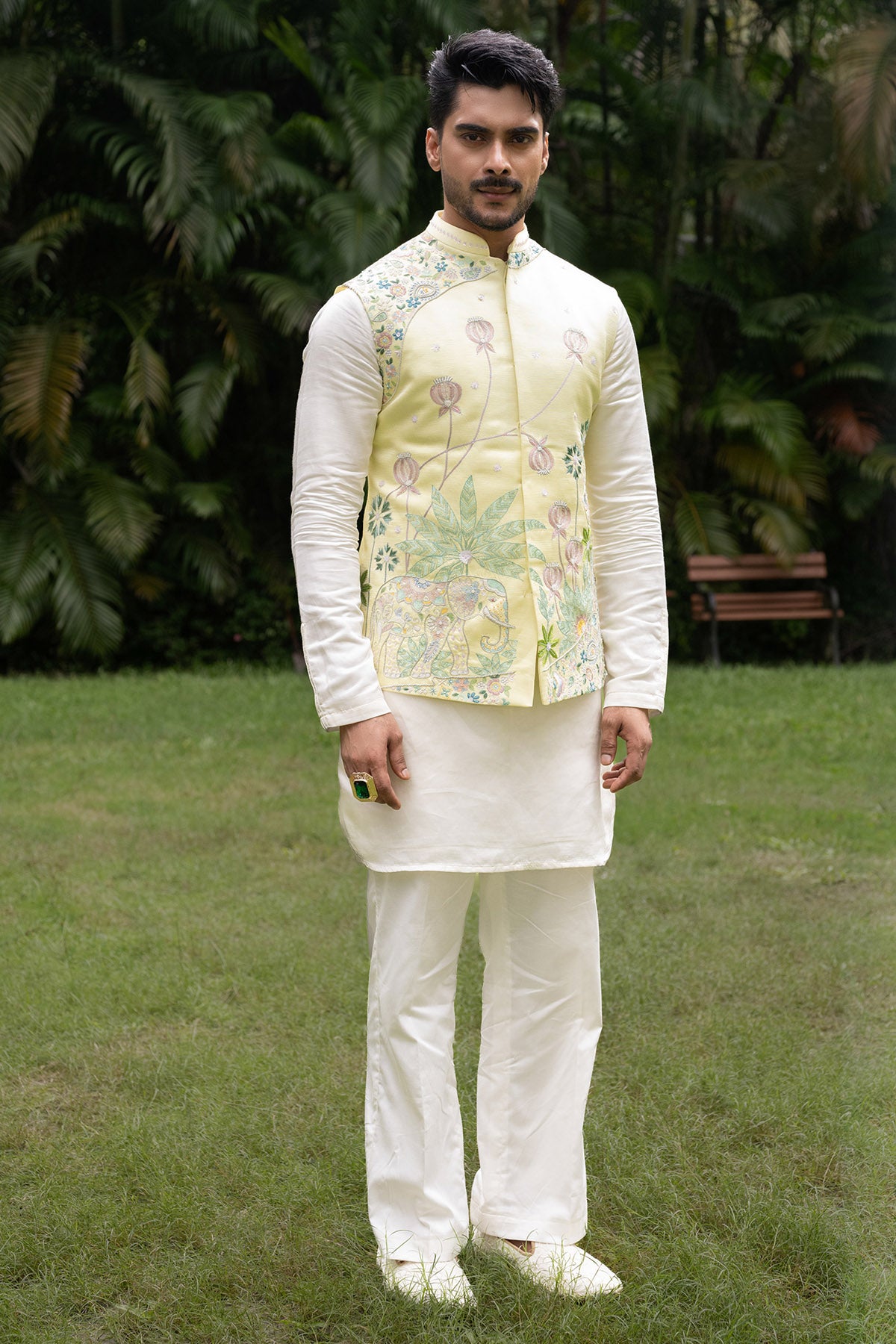 Mint Sequins Cutdana Kurta Set