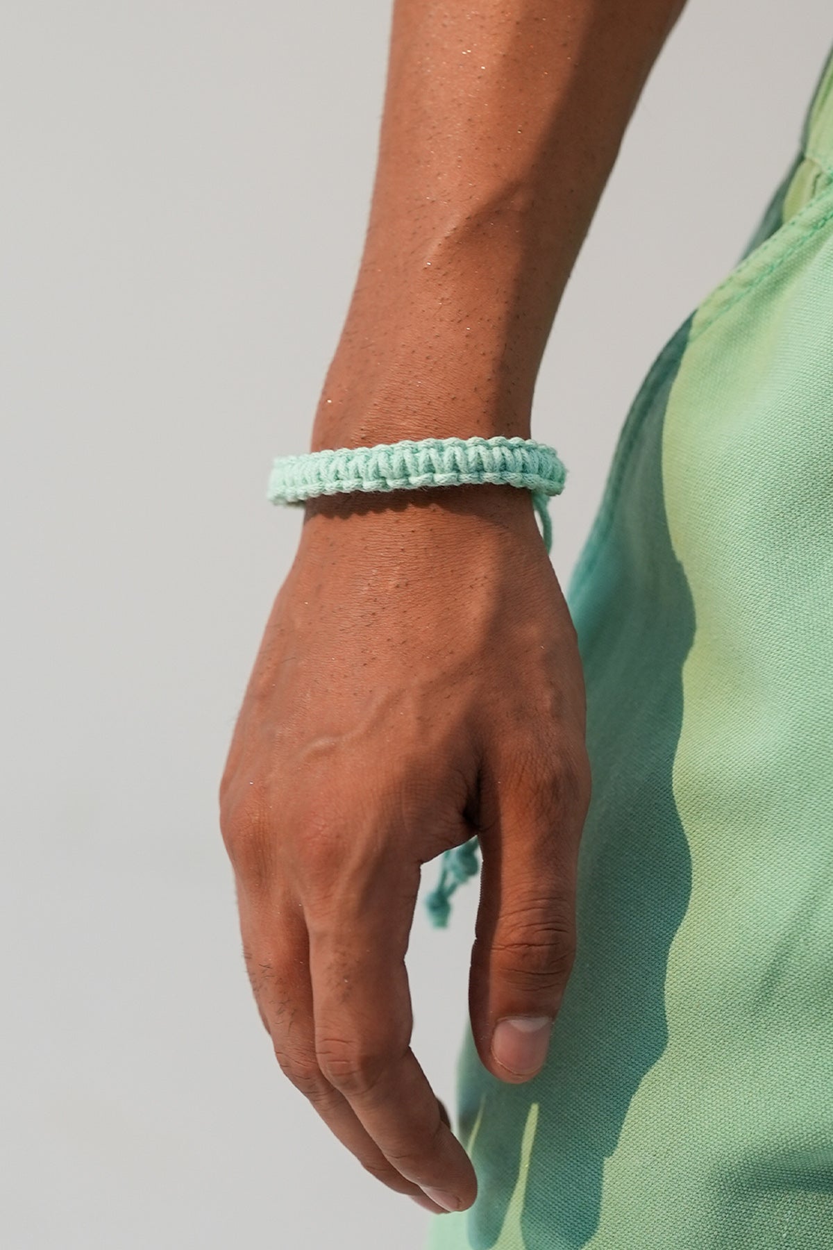 Buy Mint Thread Knotted Bracelet by Beachbum for men online at ScrollnShops