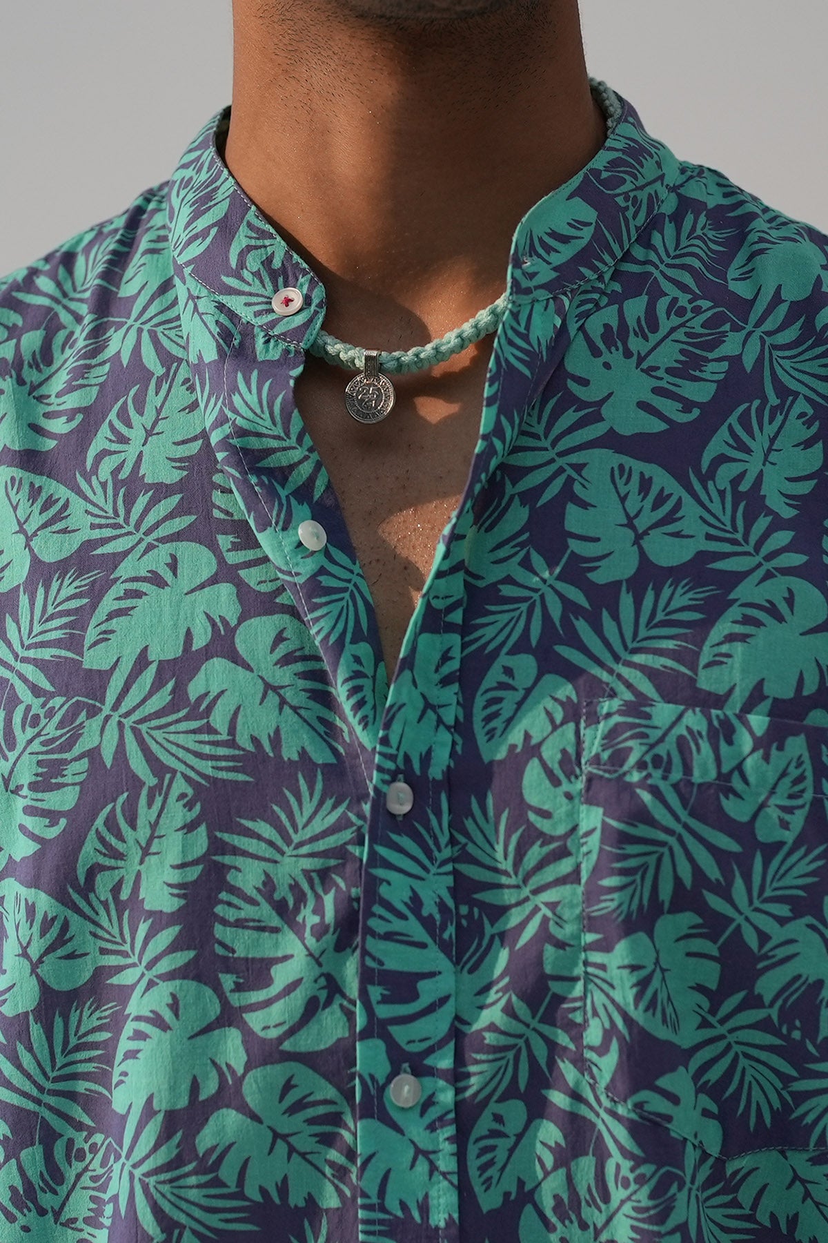 Mint Thread Knotted Coin Choker