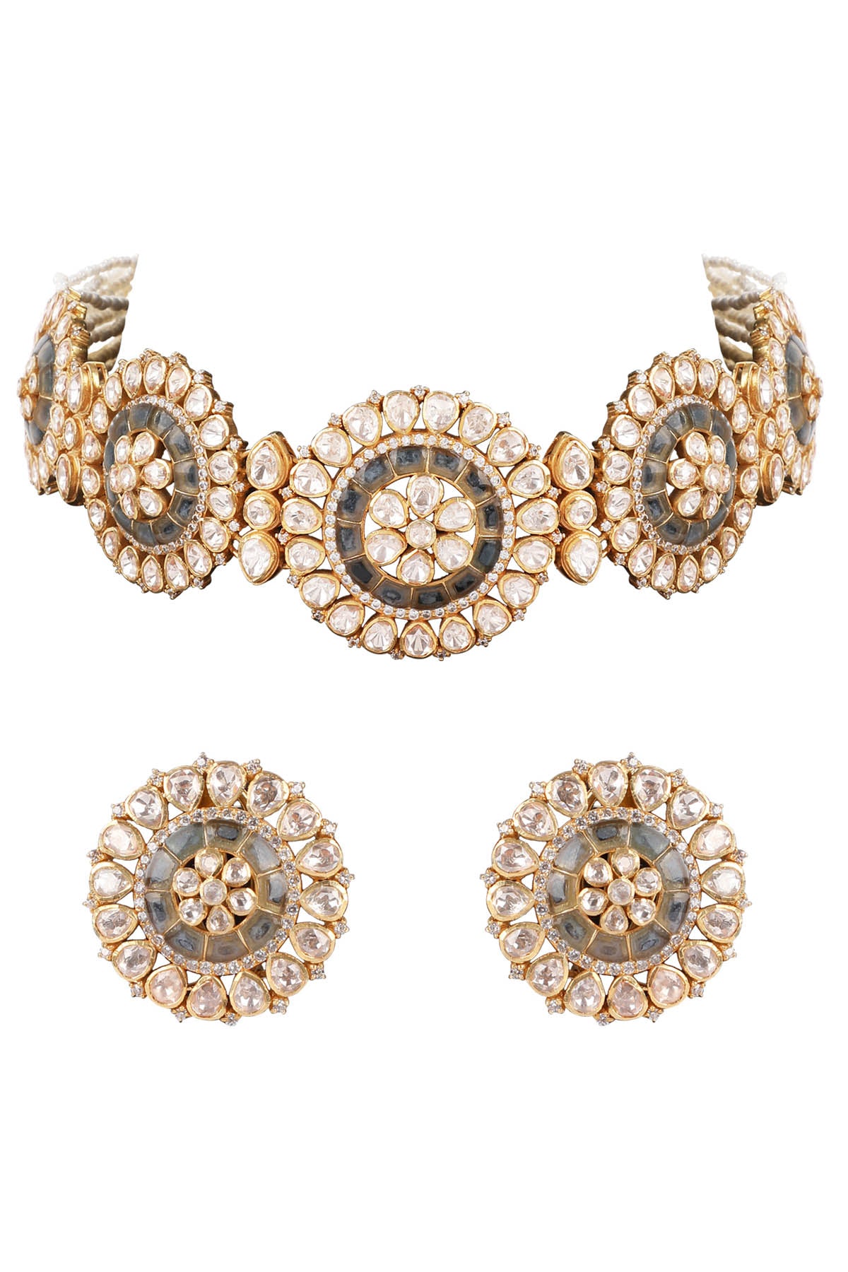 Moissanite Polki Choker Set