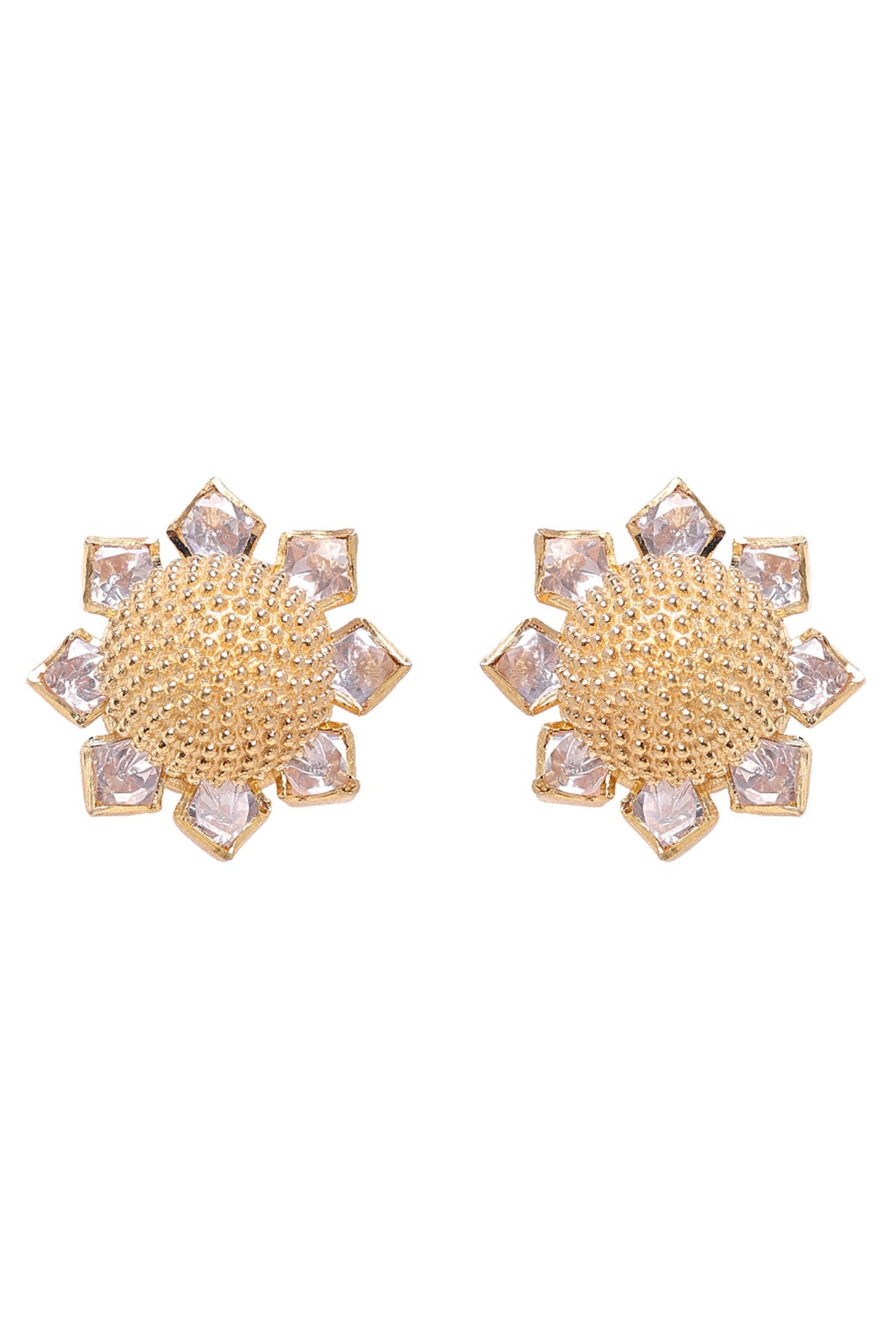 Moissanite Polki Green Mala Set