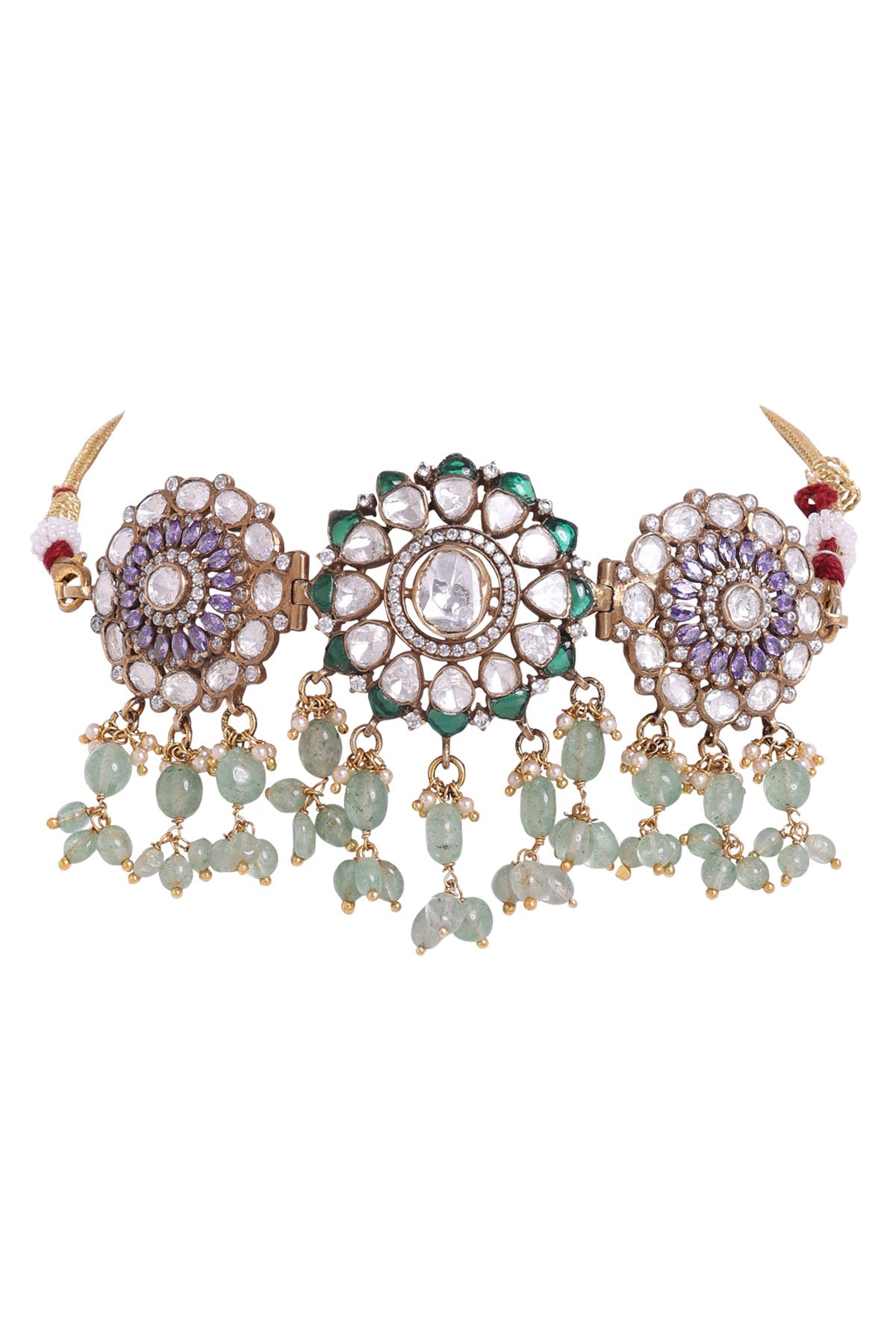 Moissonite Polki Antique Choker