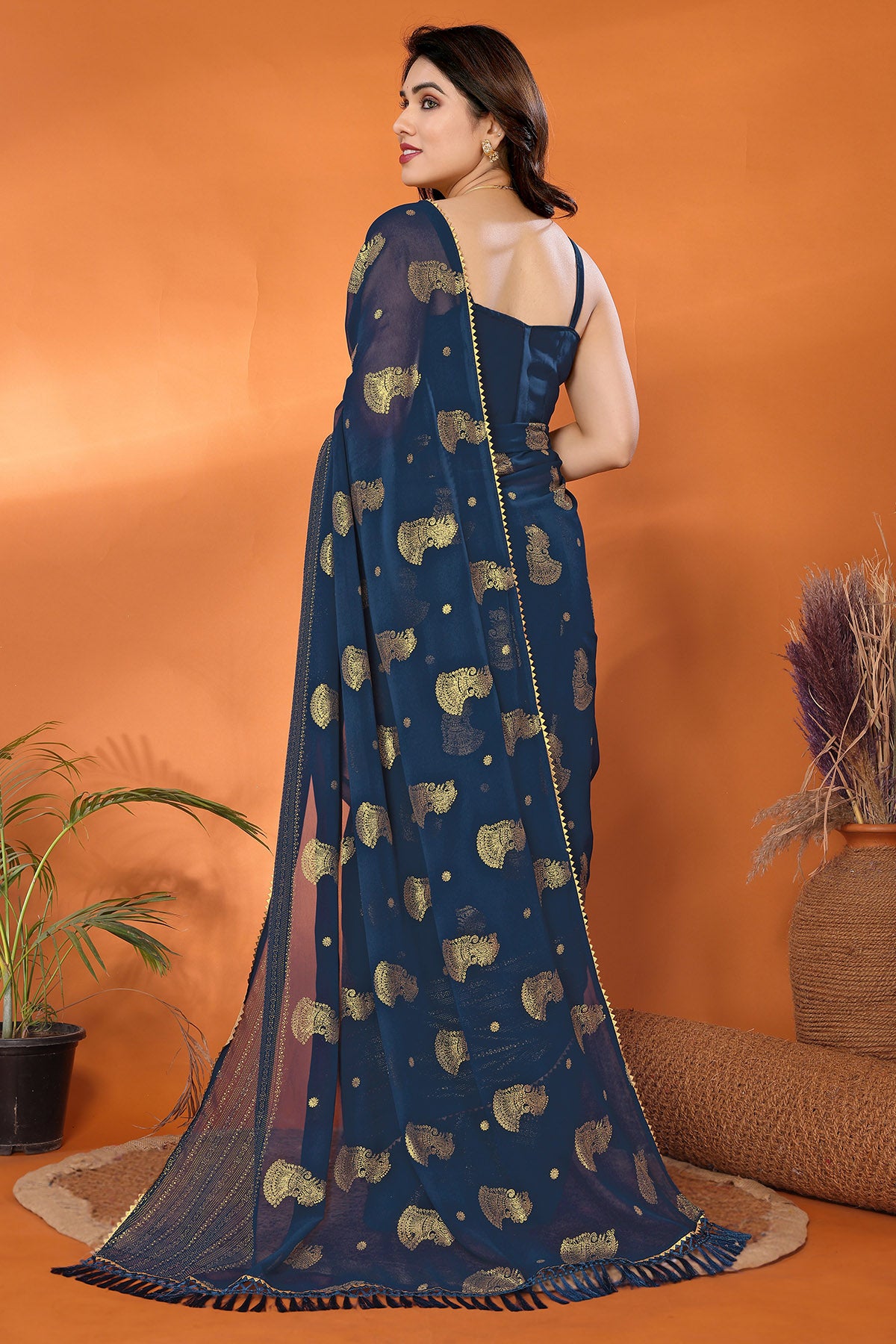 Morpich Small Zalar Lace Saree