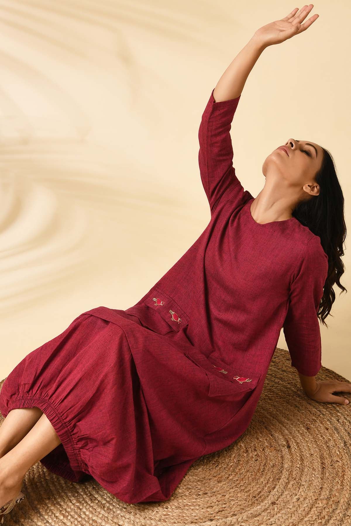 Motif Embellished Dress