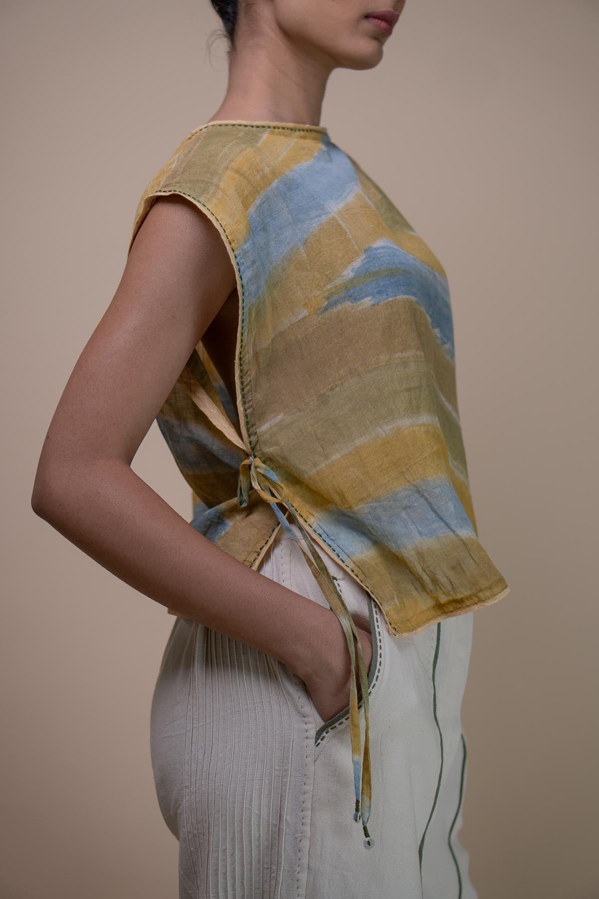 Mulmul Hand Painted Bib Jacket