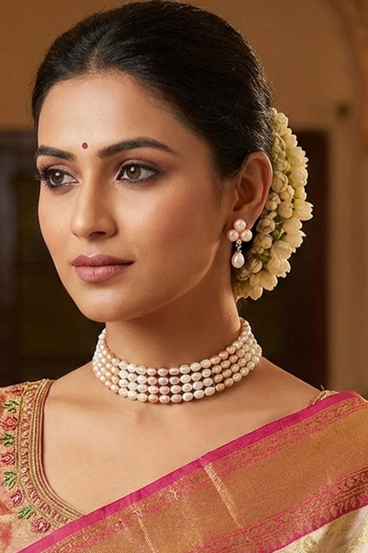 Buy Multi Alloy Cubic Choker Set for women by J Pearls online available at scrollnshops