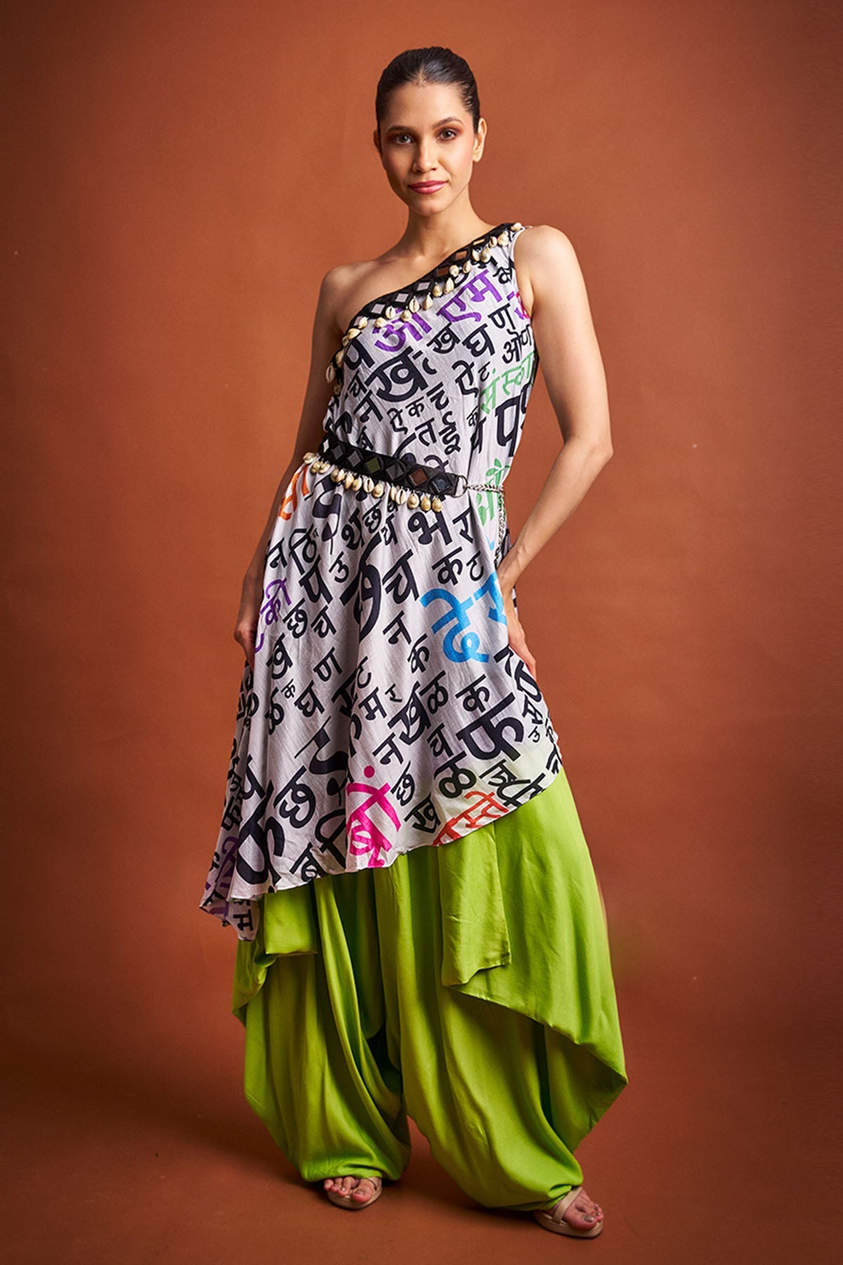 Buy Multi Asymmetrical Indo-Western for women by Ricka Gauba online available at scrollnshops