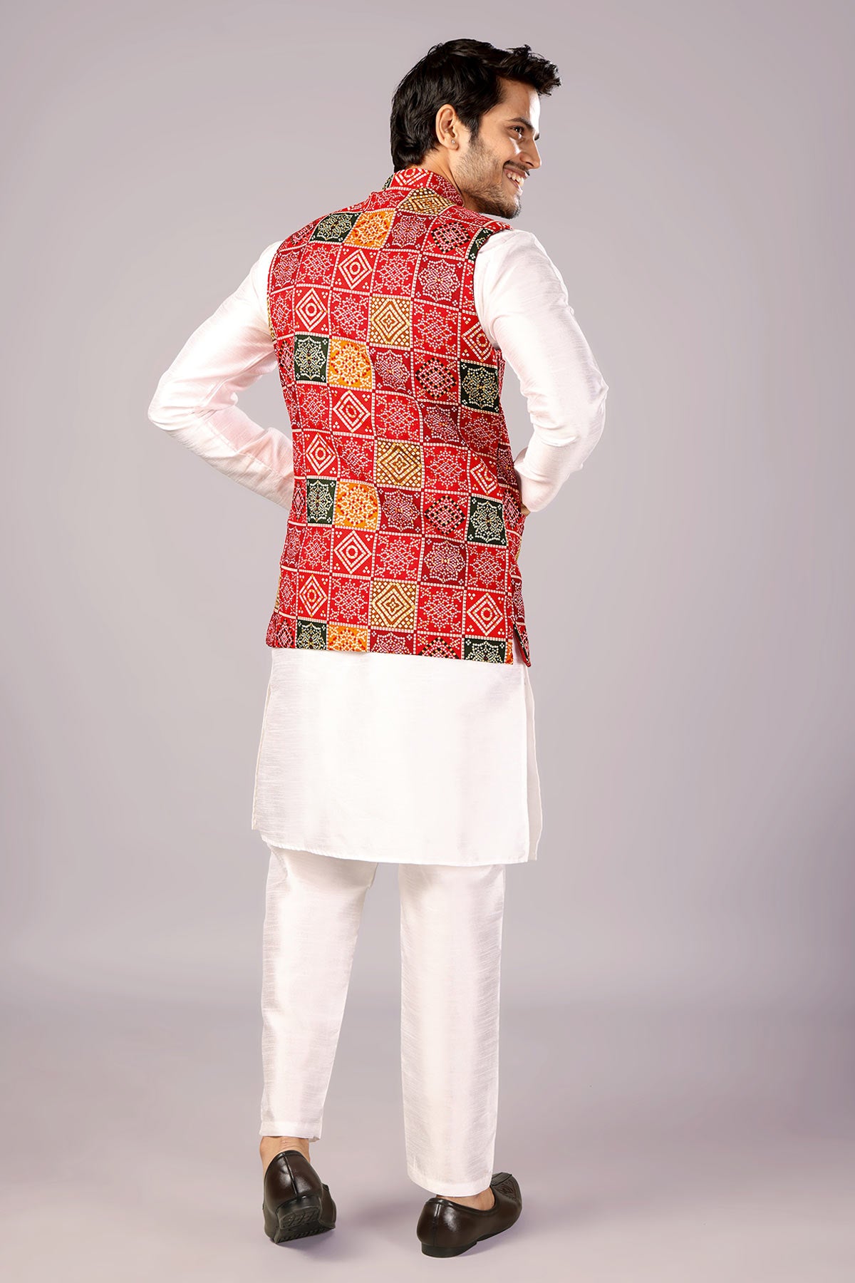 Multi Bandhani Printed Bundi