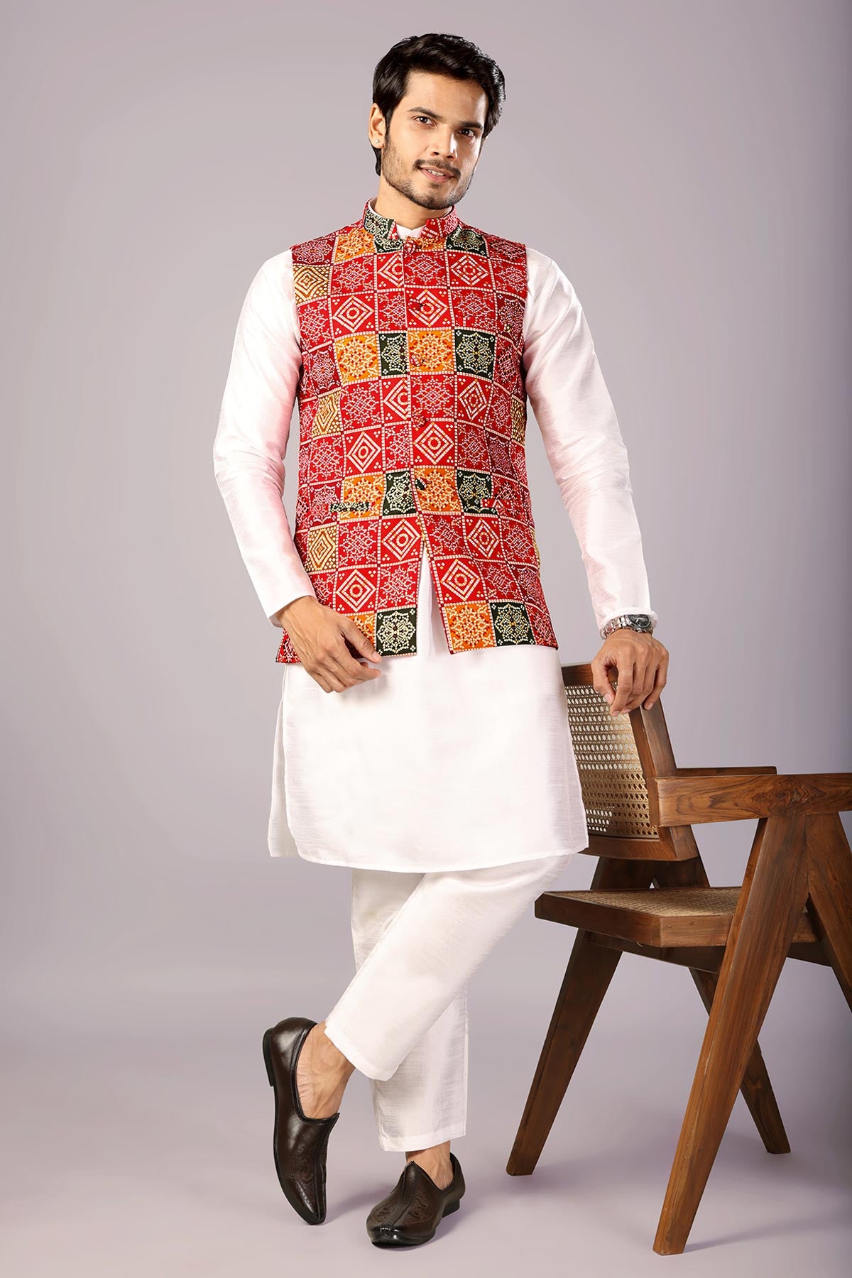 Multi Bandhani Printed Bundi