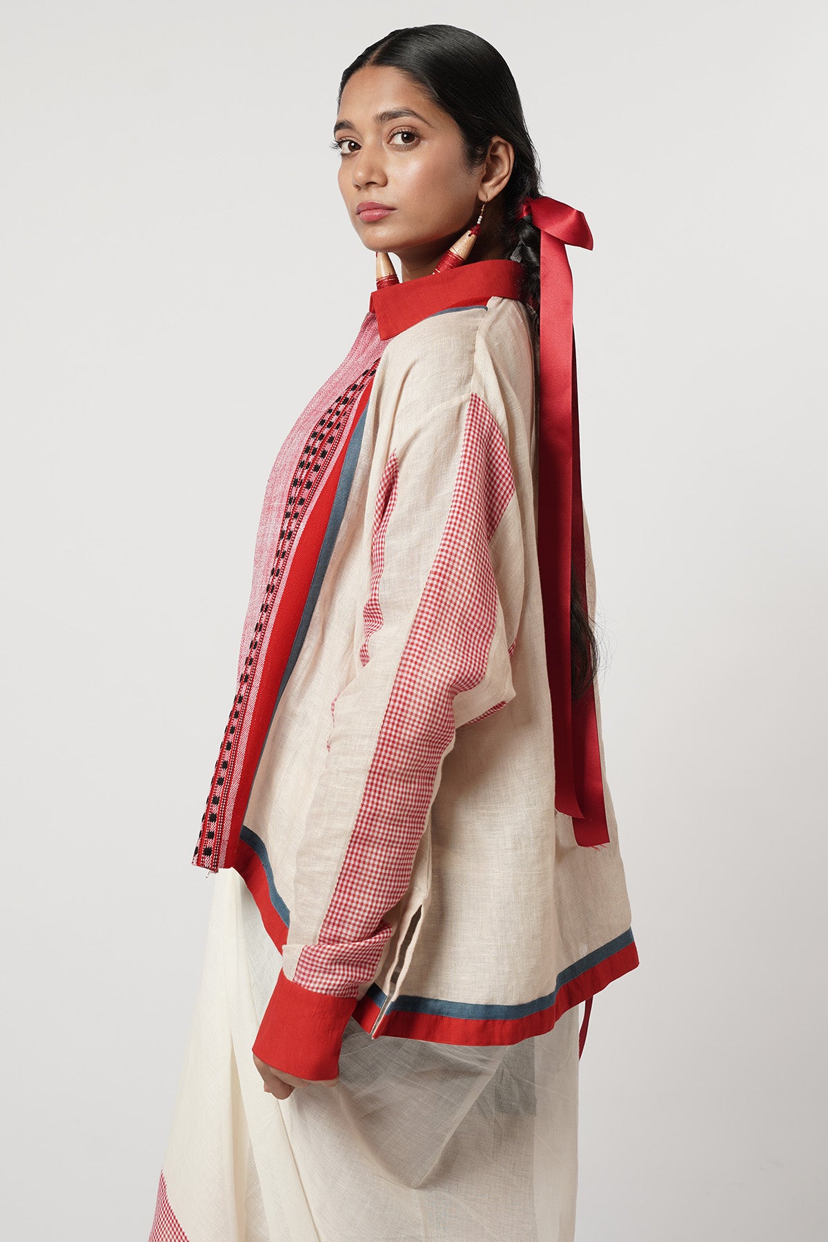 Multi Draped Indo-Western Set