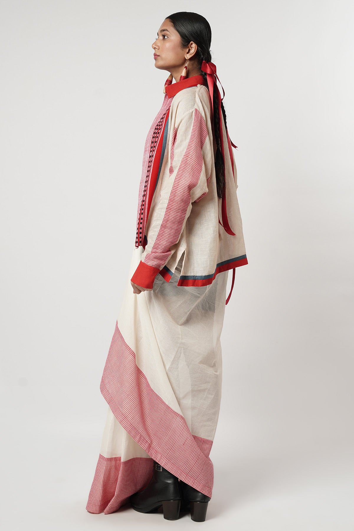 Multi Draped Indo-Western Set