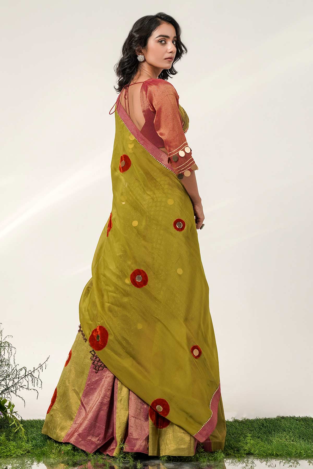 Multi Layered Kali Lehenga Set