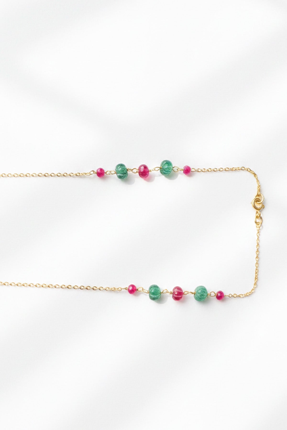 Multi Moissanite Polki Necklace