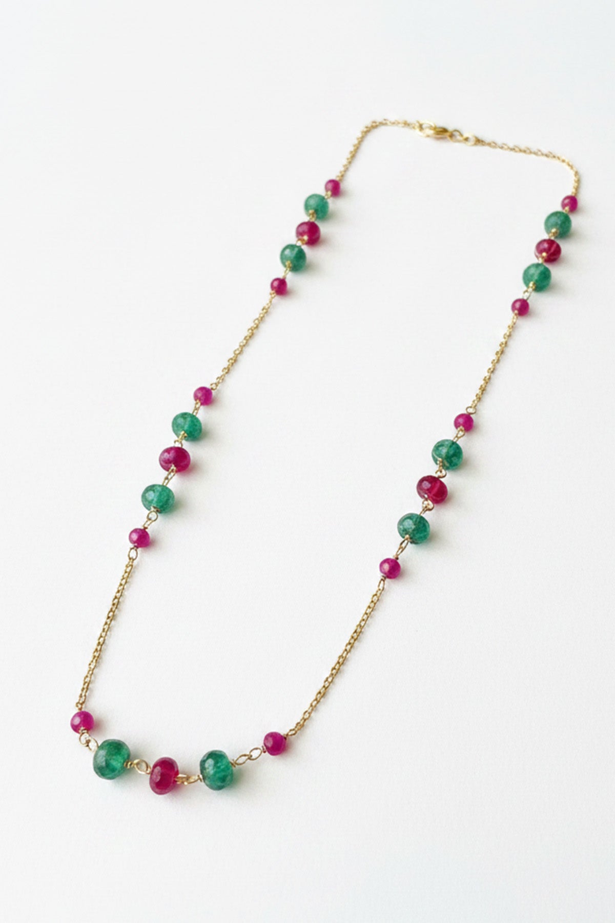 Multi Moissanite Polki Necklace