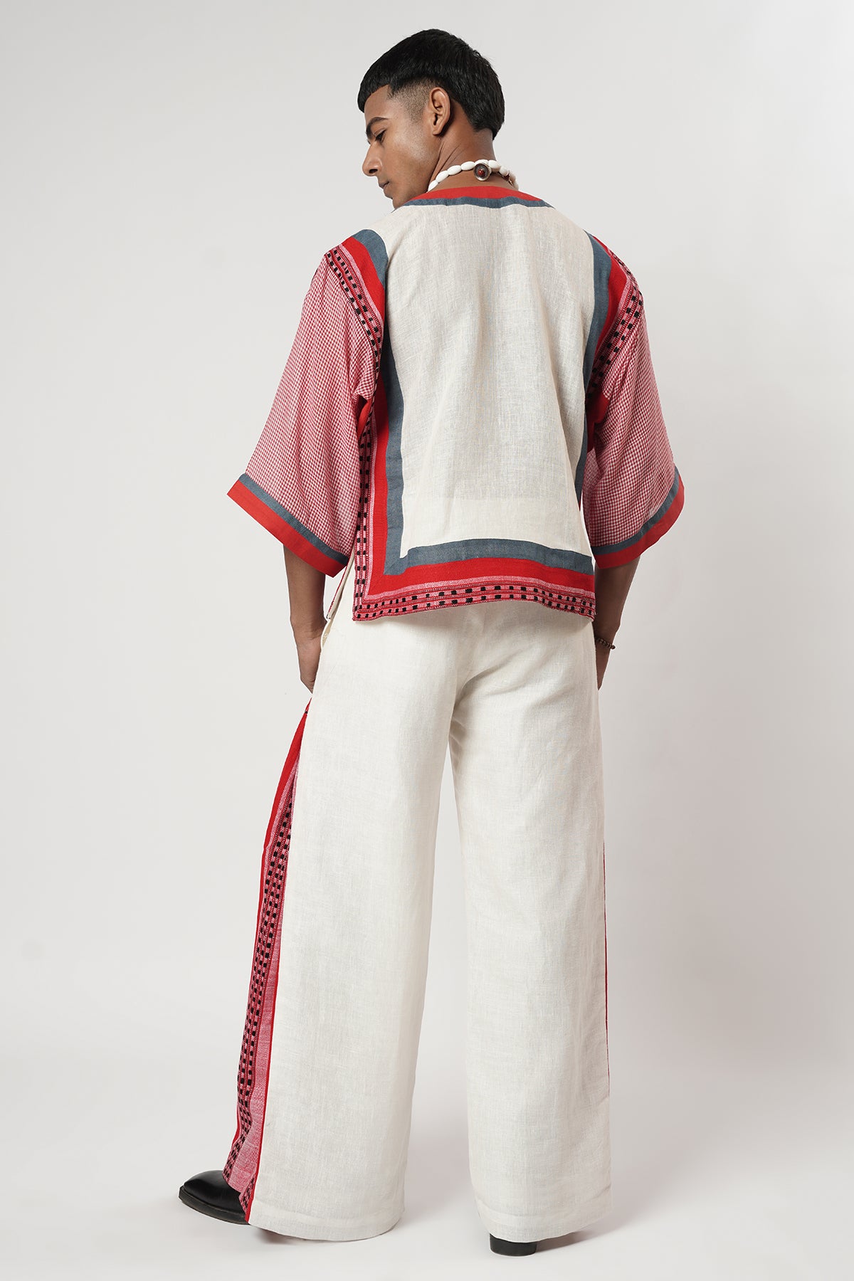 Multi Naga Gamcha Co-ord set