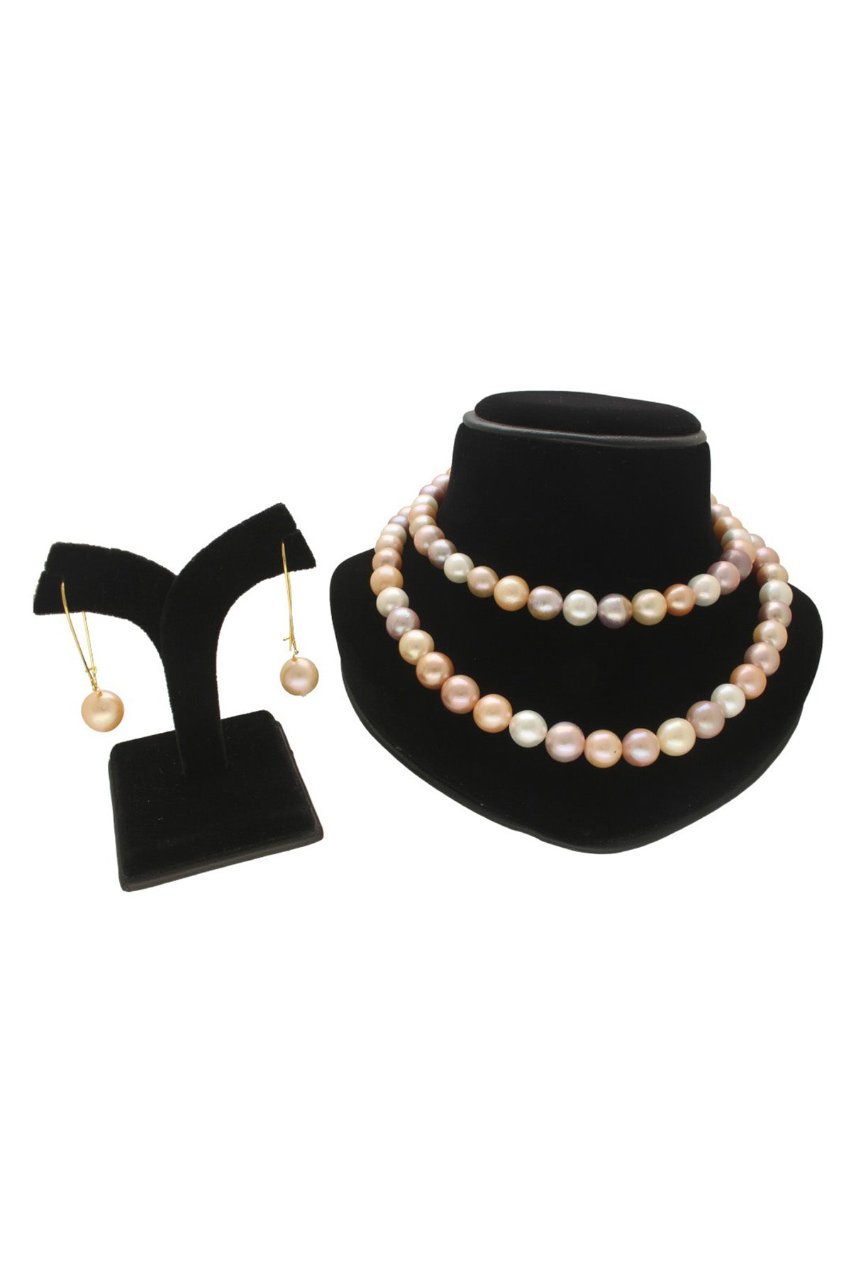 Multi Round Pearl Necklace Set