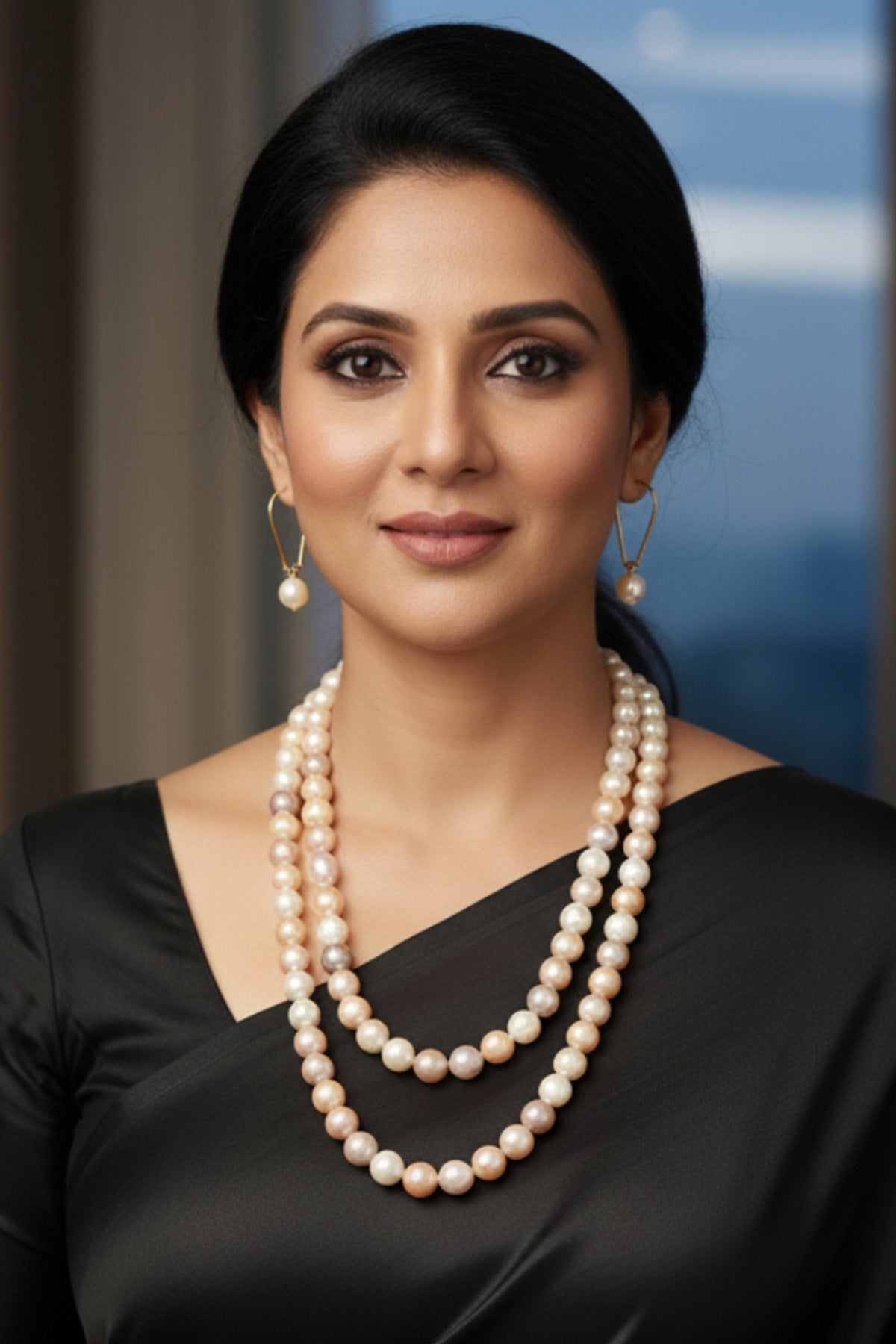 Buy Multi Round Pearl Necklace Set for women by J Pearls online available at scrollnshops