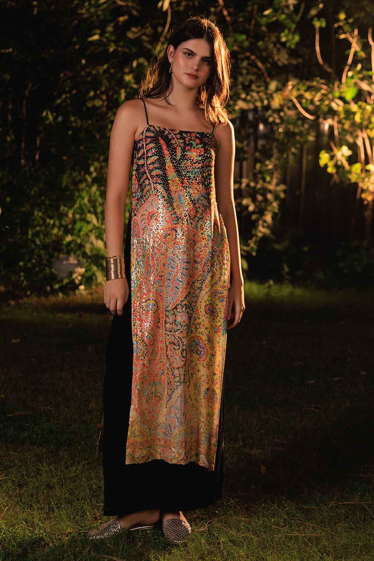 Buy Multi Viscose Sequin Kurta Pant for women by Reena Sharma online available at scrollnshops