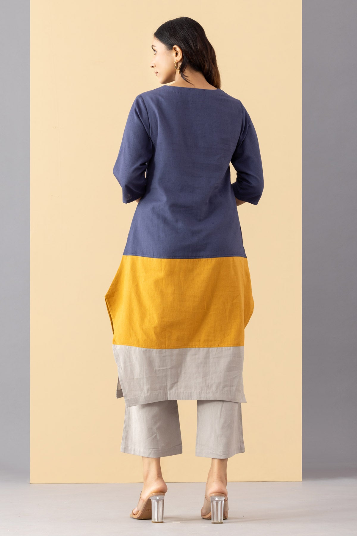 Multicolor A-Line Cotton Tunic