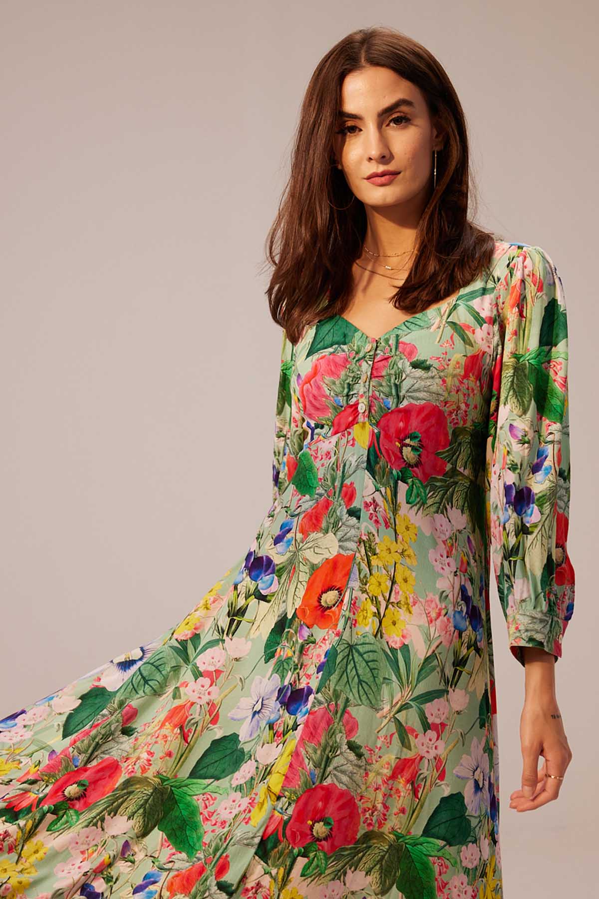 Multicolor Blossoming Dress