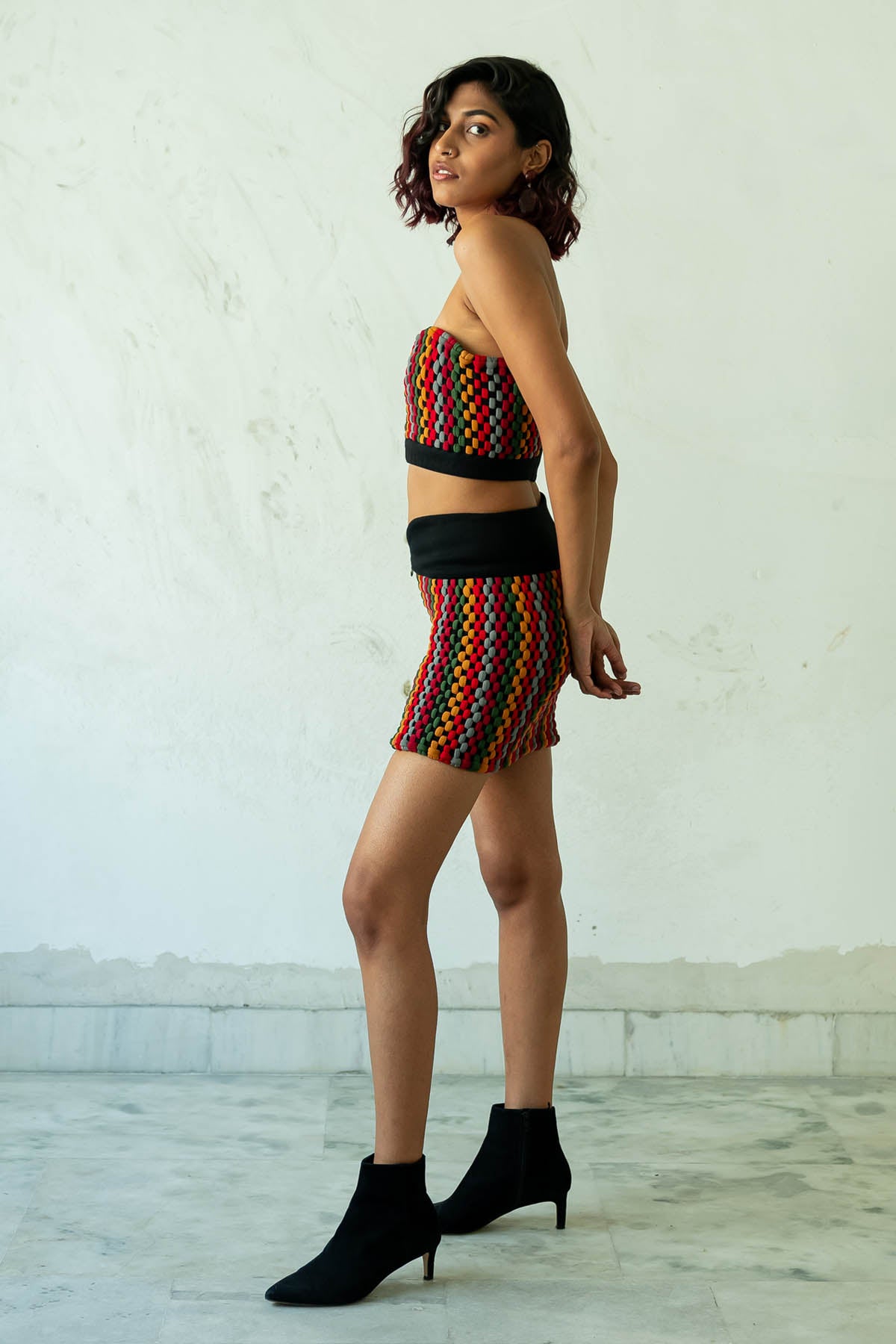 Multicolor Body Hugging Skirt