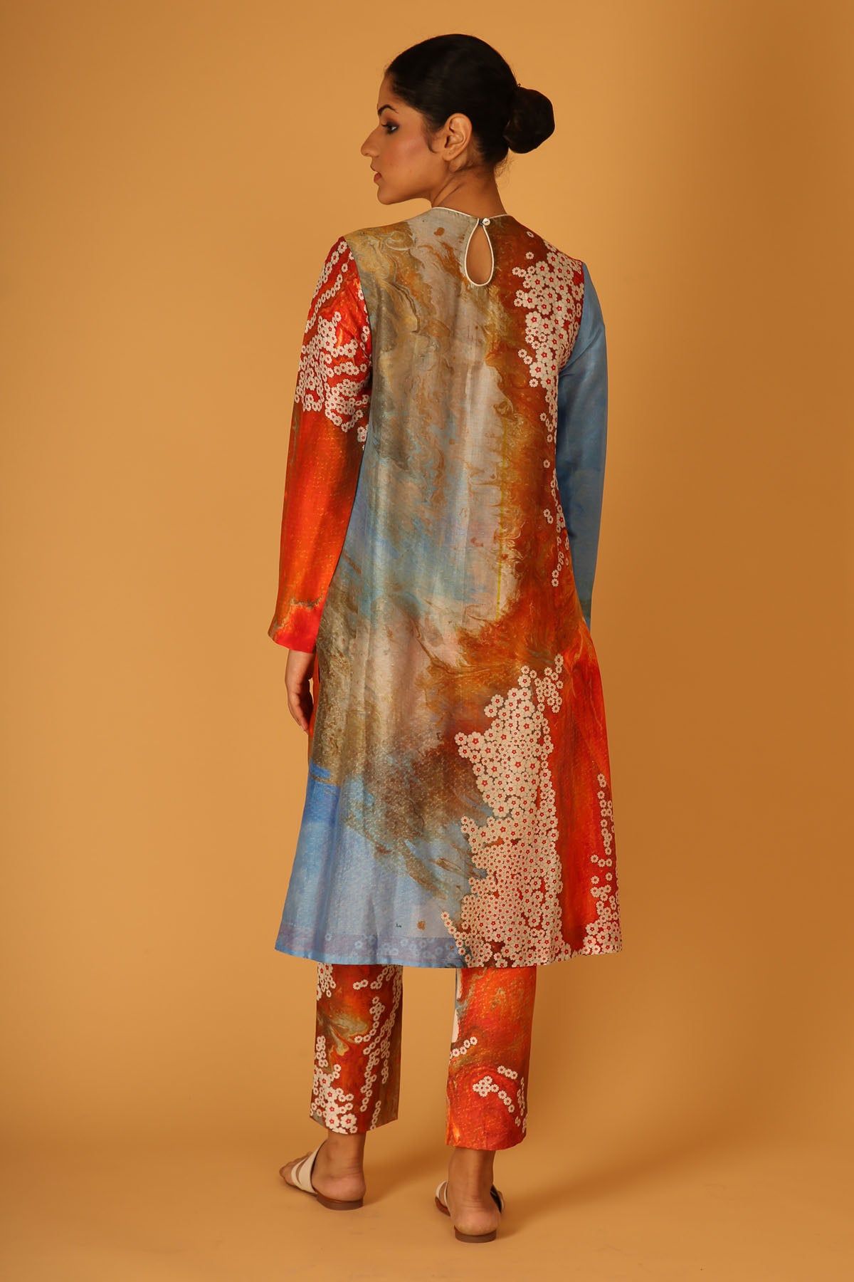 Multicolor Chanderi Sequins Kurta