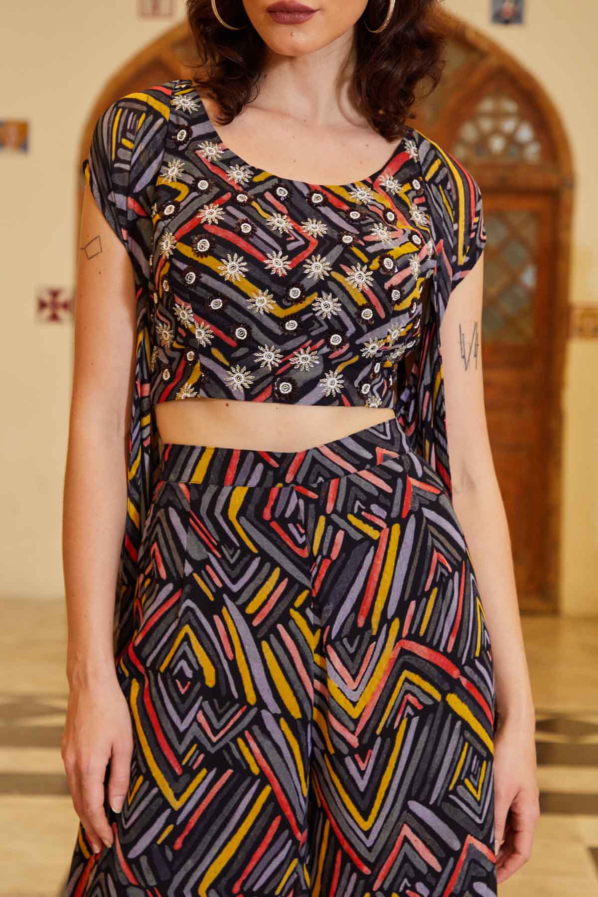 Multicolor Chinon Palazzo Set