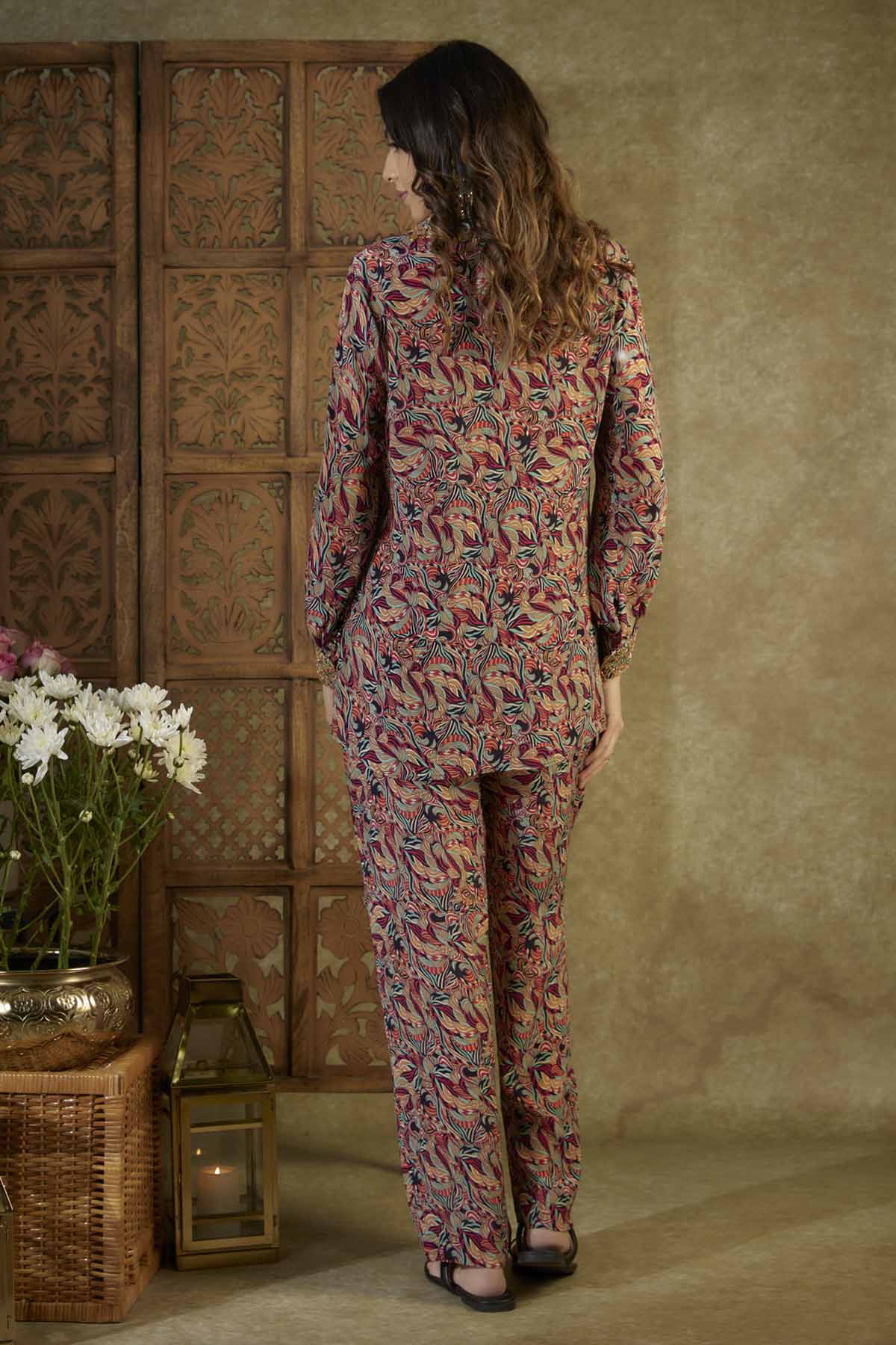 Multicolor Embroidered Co-ord Set