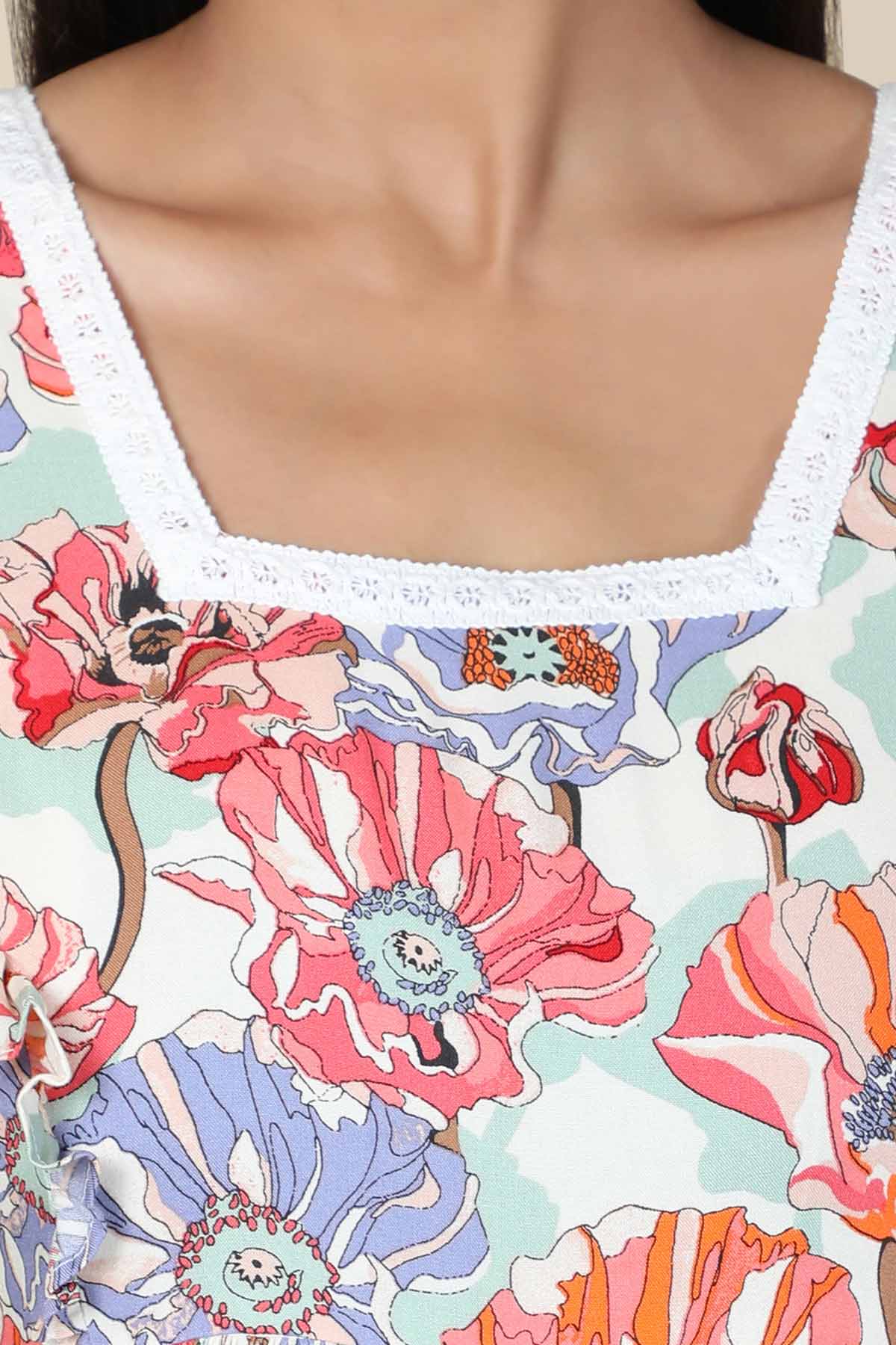 Multicolor Floral Dress