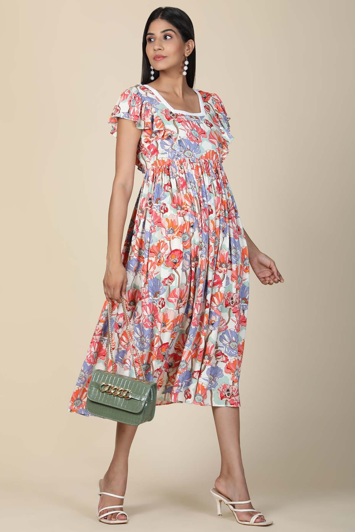 Multicolor Floral Dress