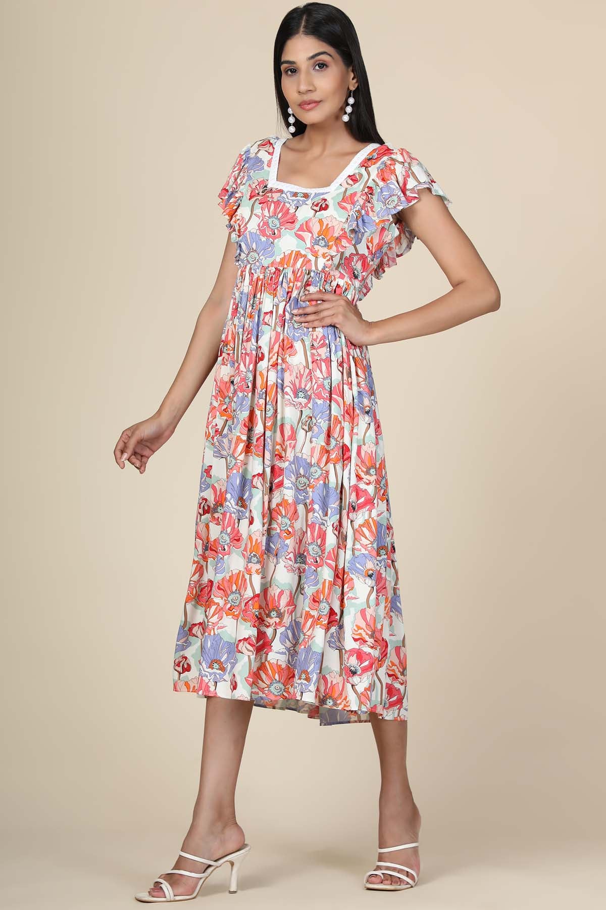 Multicolor Floral Dress