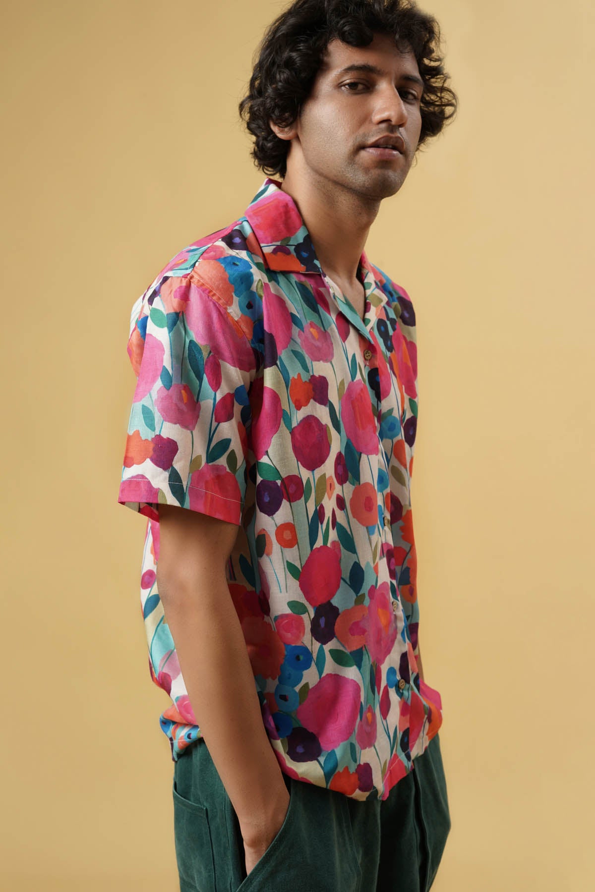 Multicolor Floral Pattern Shirt