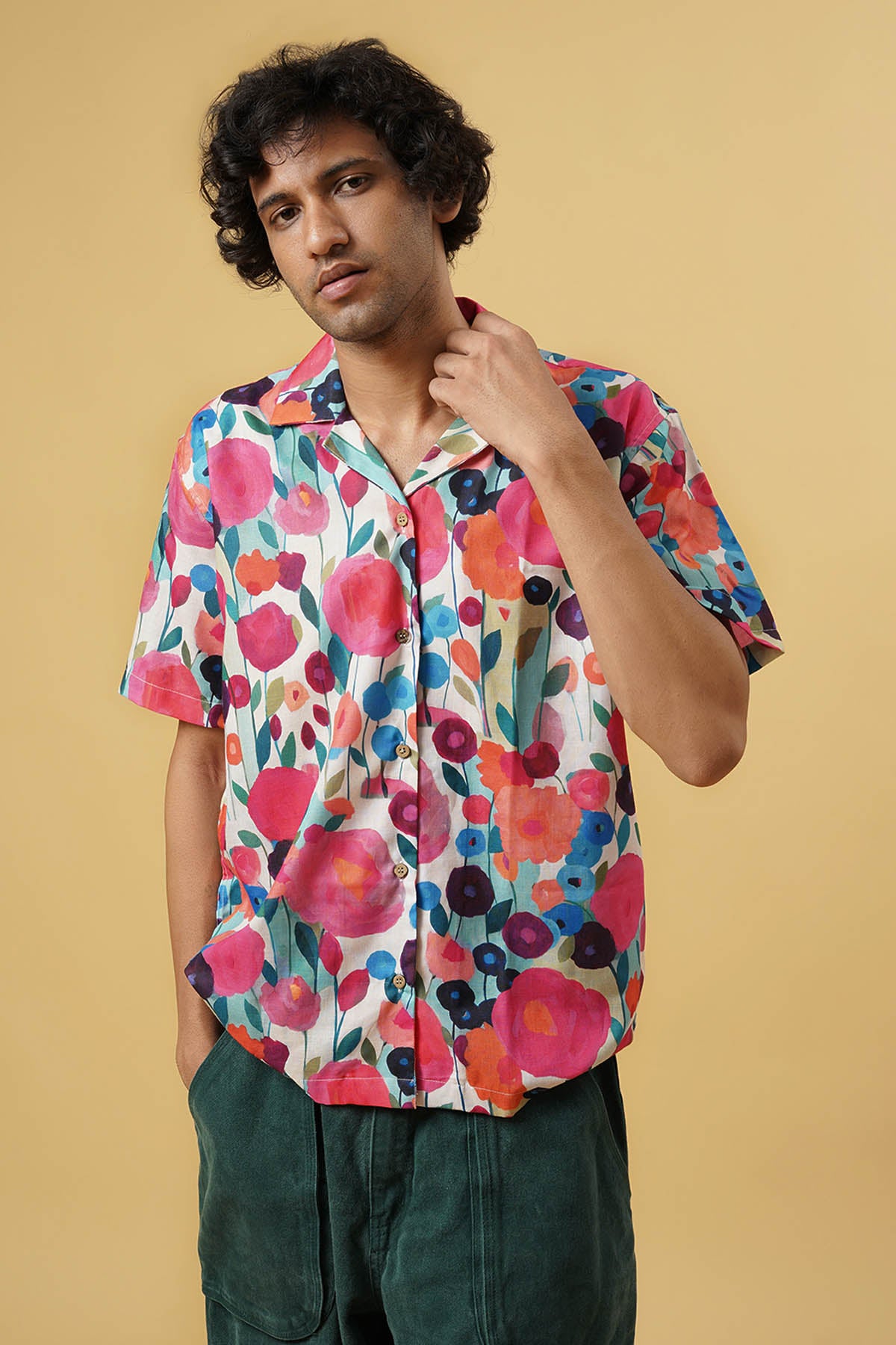 Multicolor Floral Pattern Shirt