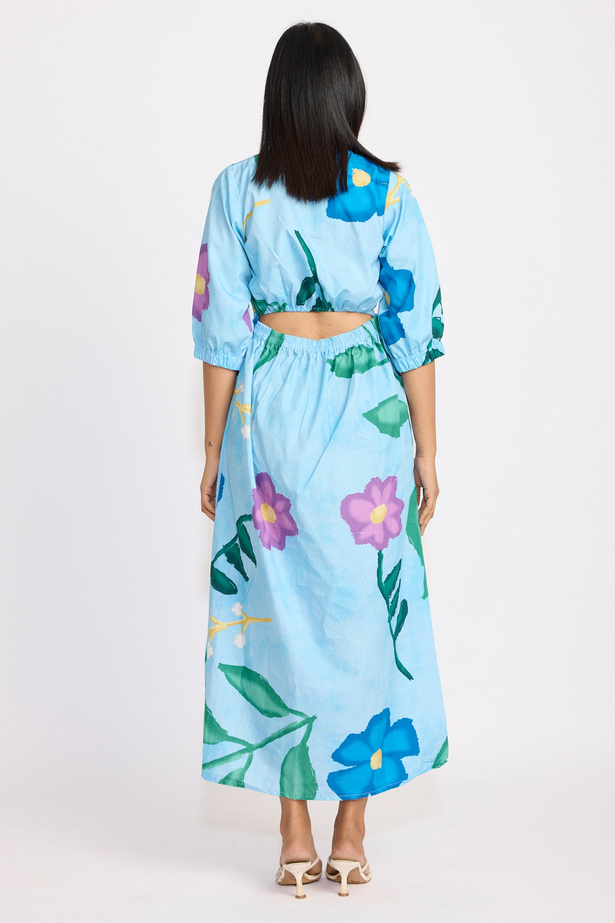 Multicolor Floral Printed Dress