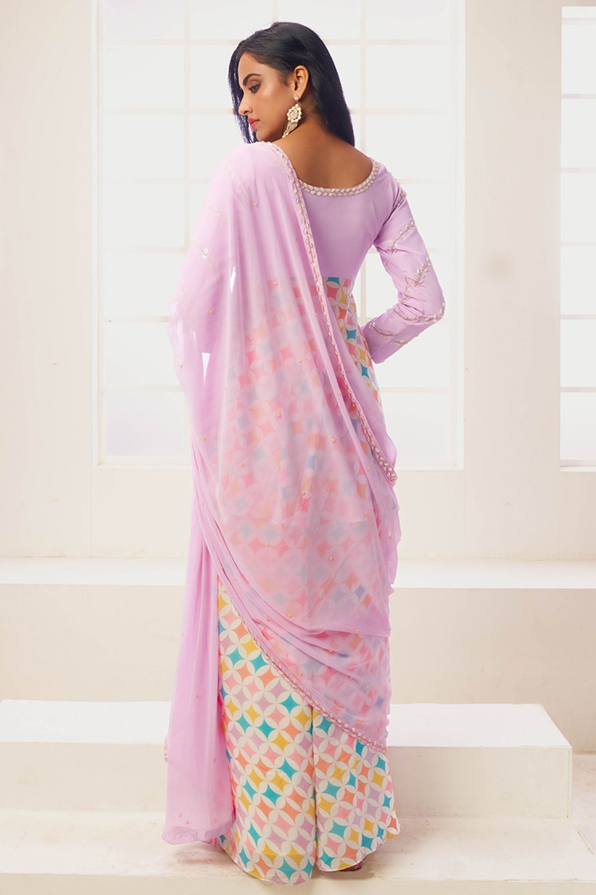 Multicolor Kurta Palazzo Set