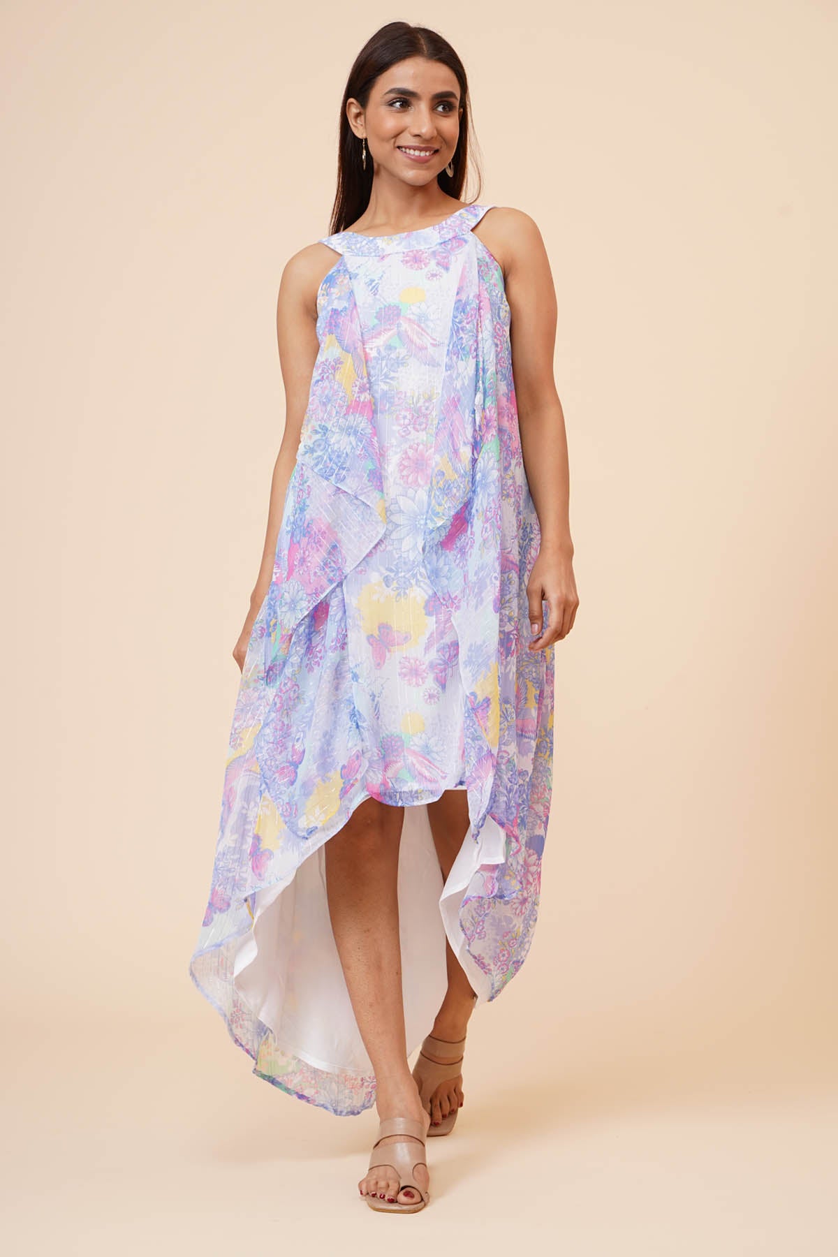 Multicolor Layered Dress