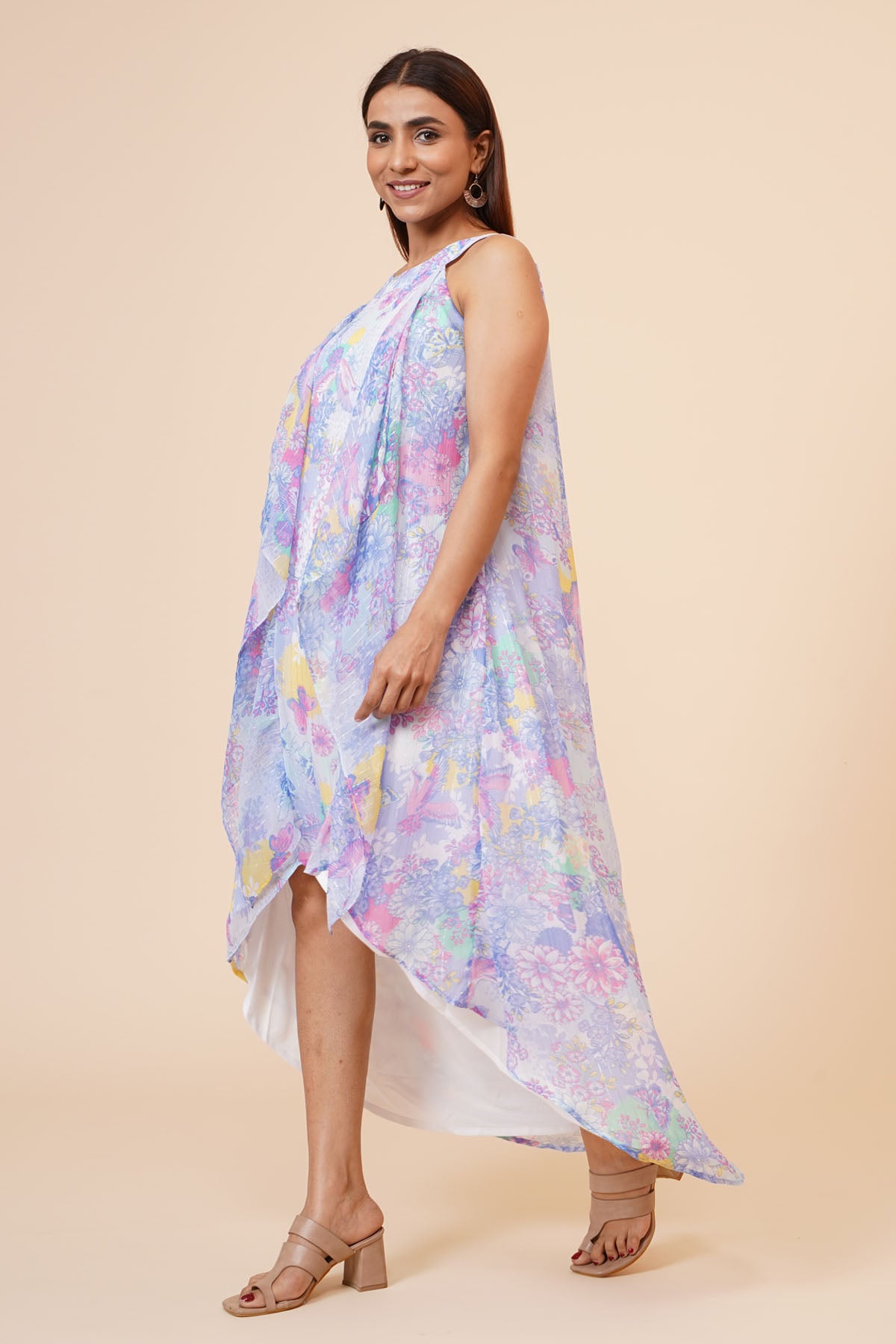 Multicolor Layered Dress