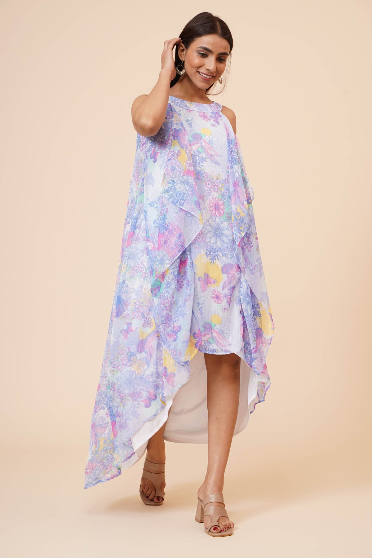 Multicolor Layered Dress