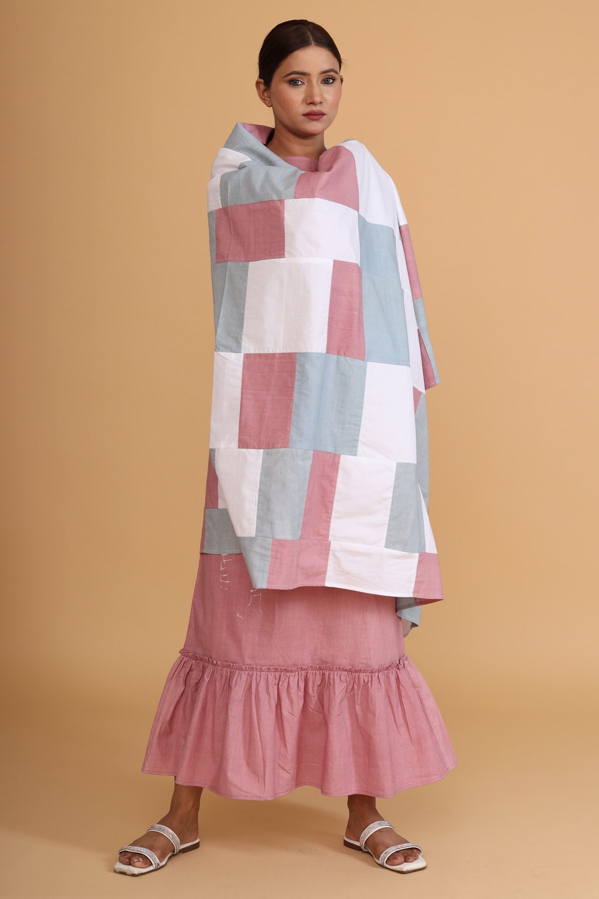 Multicolor Patch Work Scarf