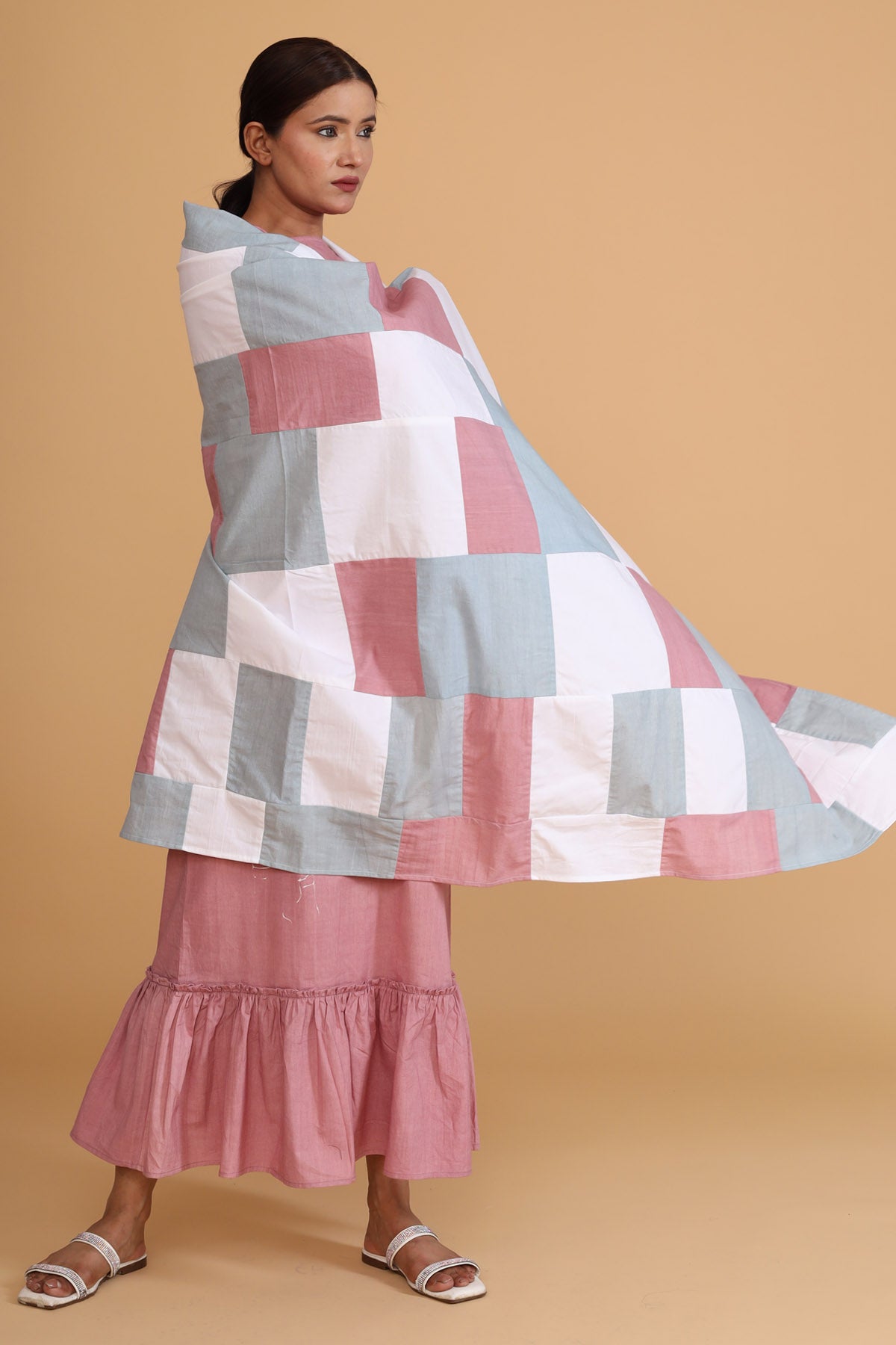 Multicolor Patch Work Scarf