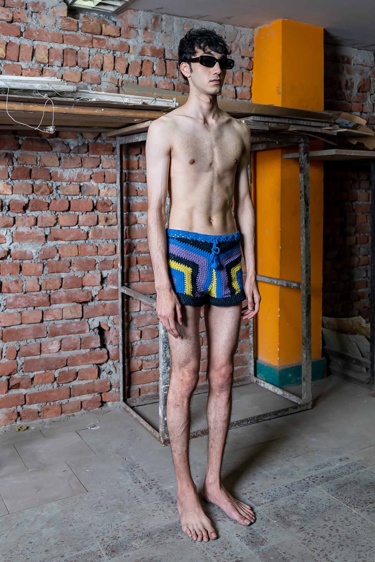 Multicolor Patterned Shorts