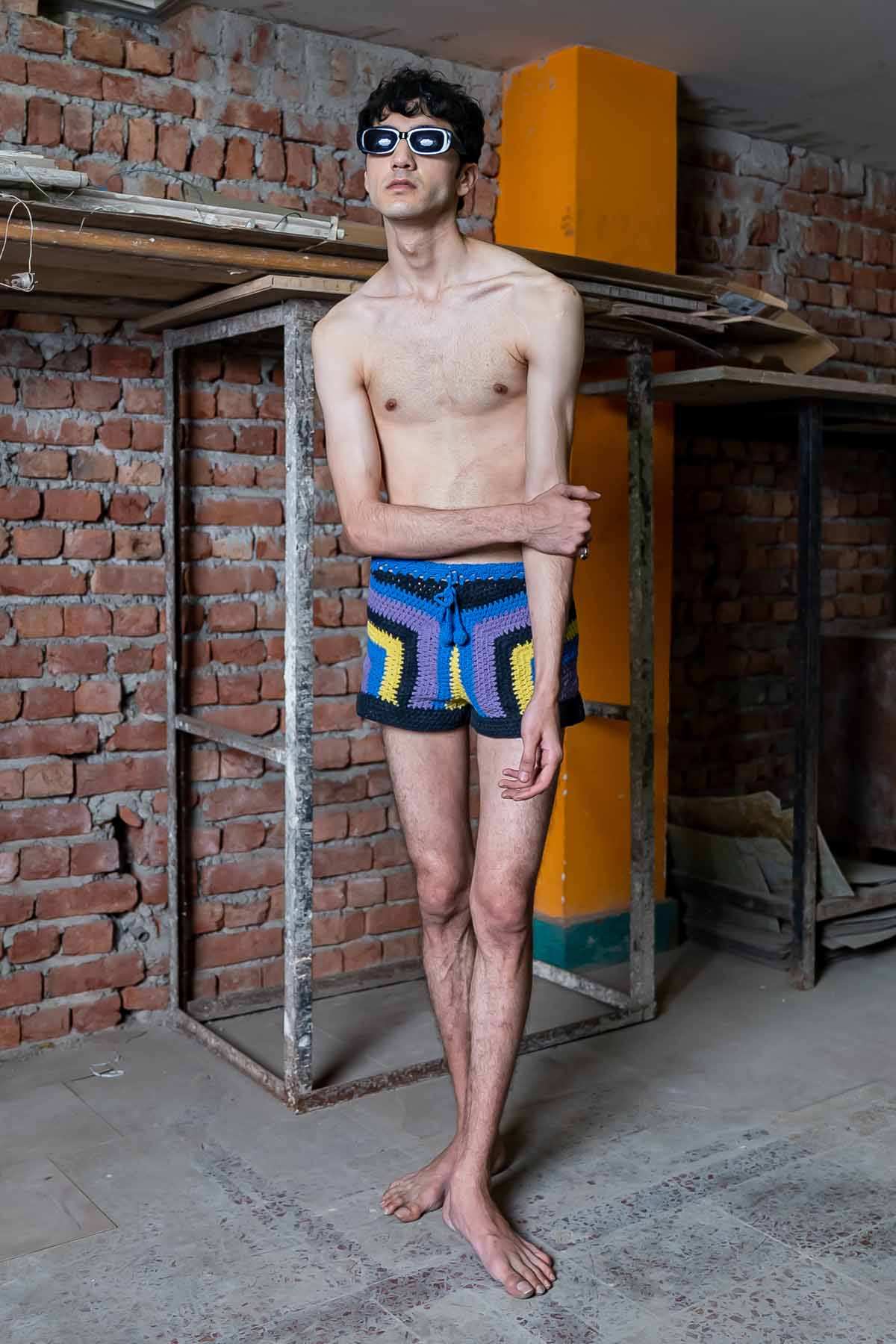 Multicolor Patterned Shorts