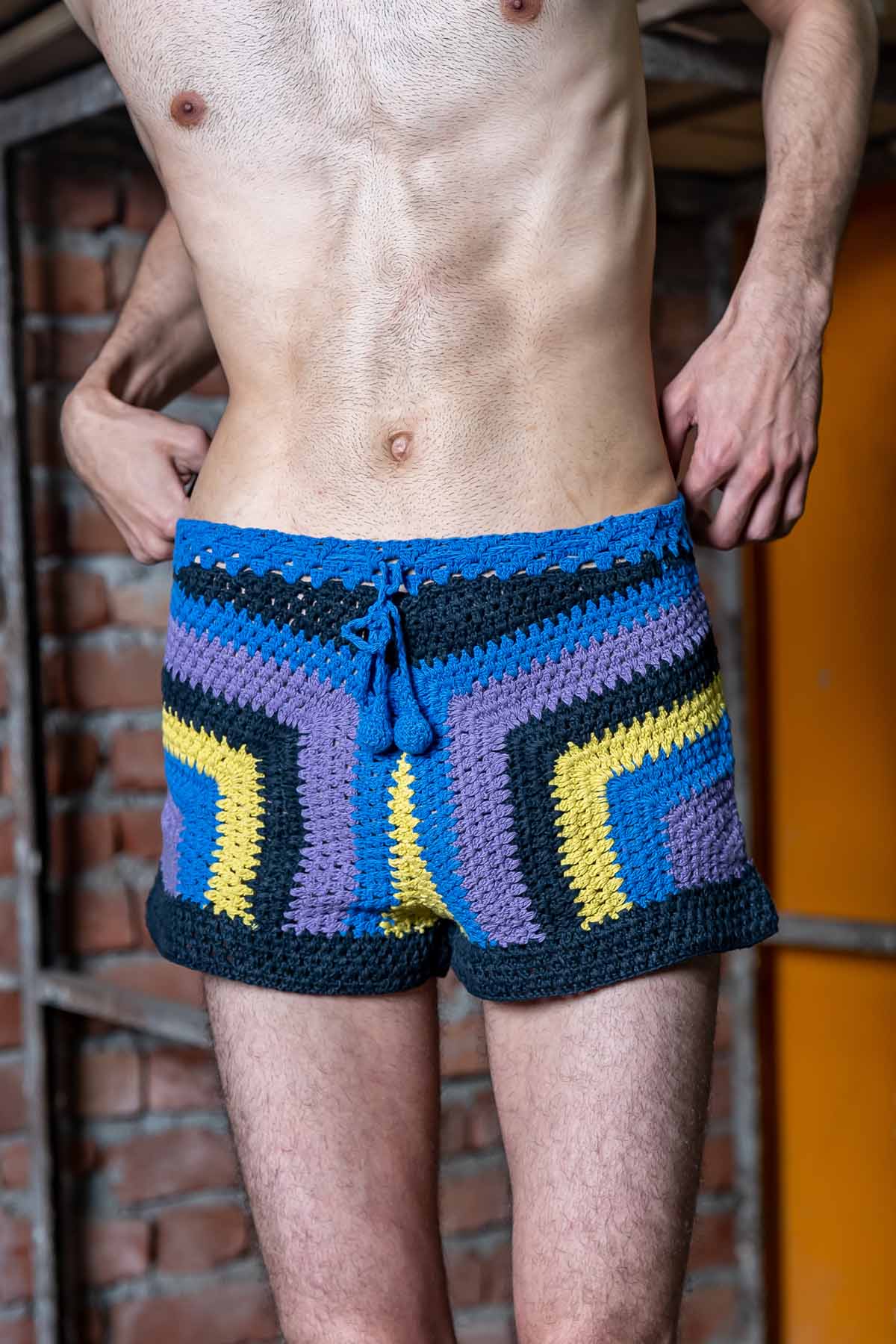 Multicolor Patterned Shorts
