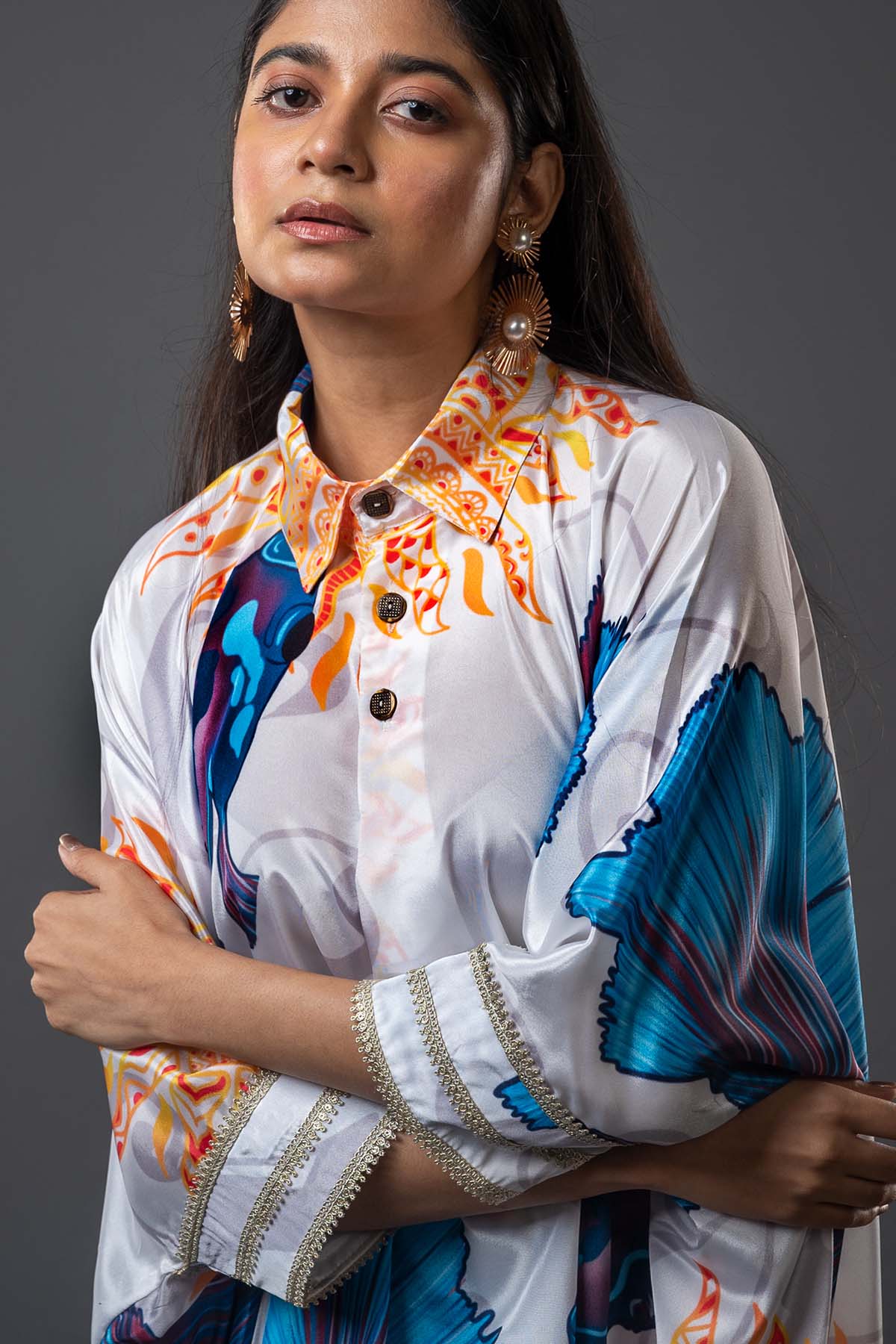 Multicolor Loose fit Co-ord Set