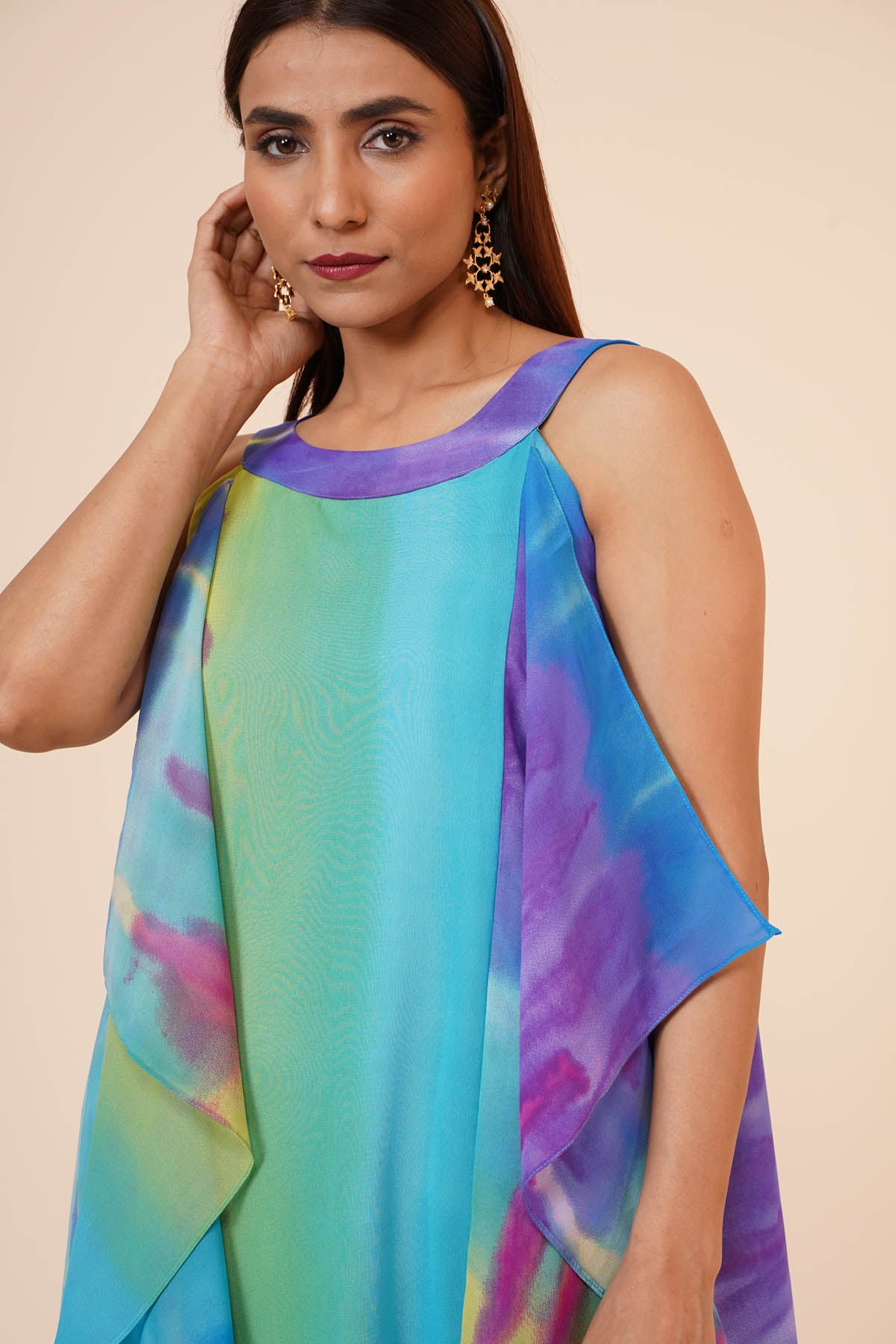 Multicolor Ruffle Dress